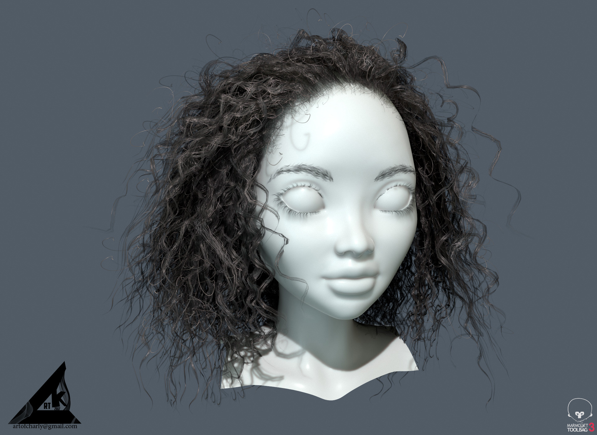 Ornatrix Curly Realtime hair + MiniTutorial + References + 3d model_by Andrew Krivulya Ornatrix Curly Realtime hair Ornatrix Curly Realtime hair,MiniTutorial,Andrew Krivulya