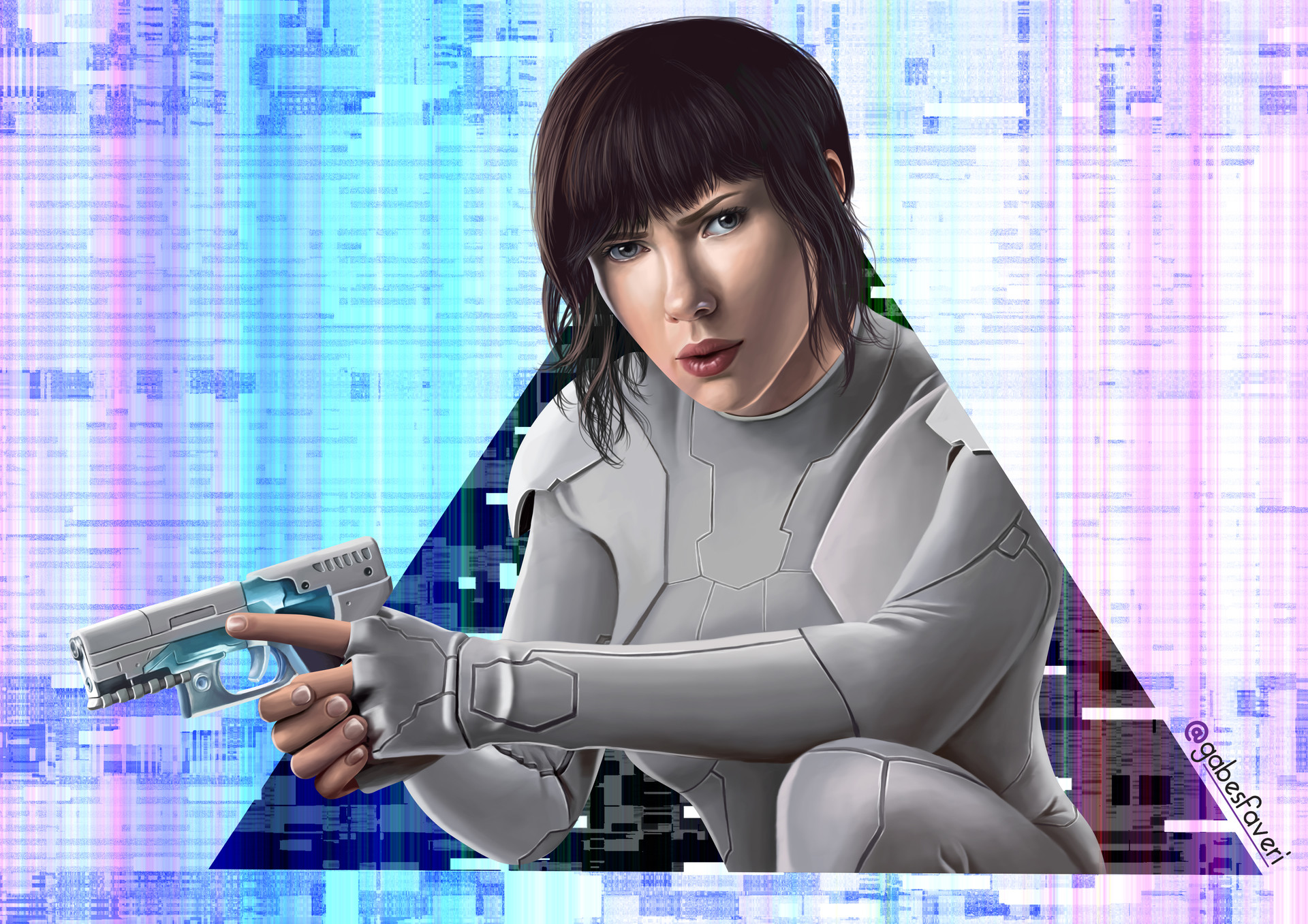 Artstation Ghost In The Shell Movie Gabriela Faveri