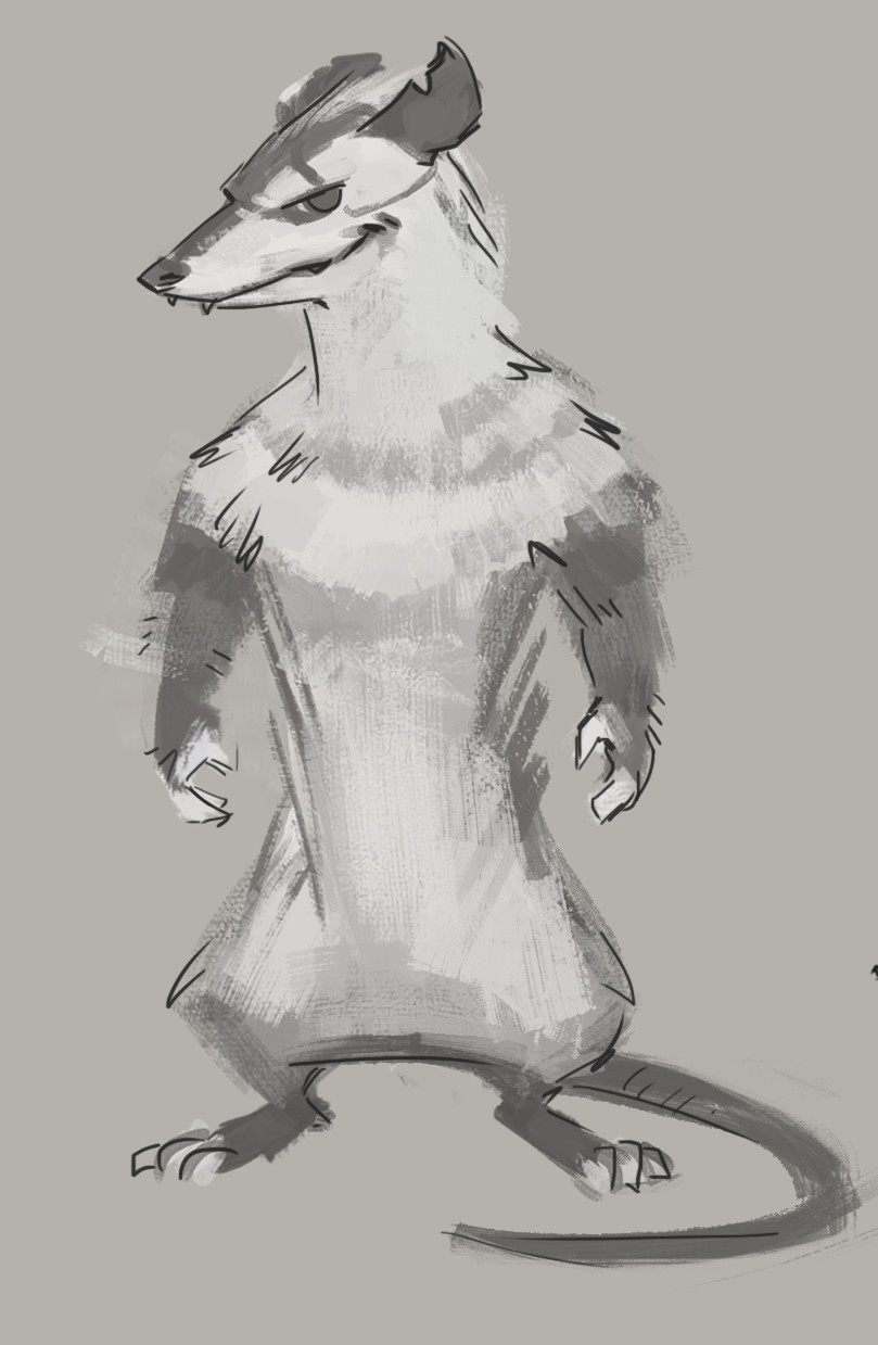 His character was described as a sly-varmint, a meanie possum dude.