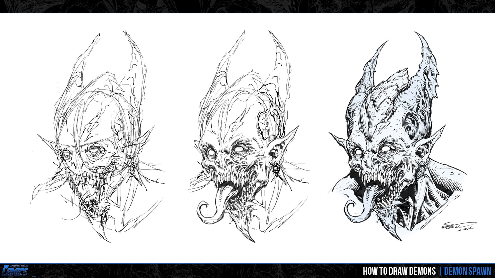 Artstation - How To Draw Demons | Demon Spawn