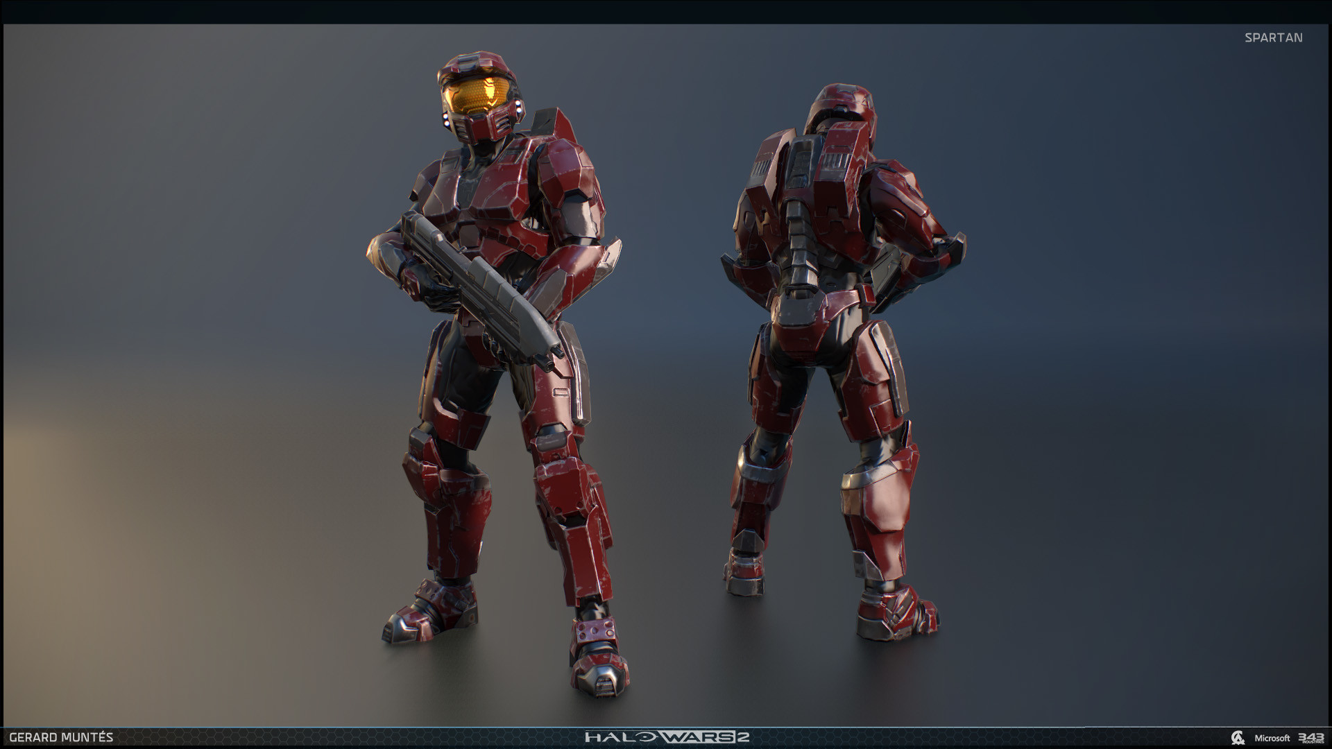 Artstation Halo Wars 2 Spartan Gerard Muntes