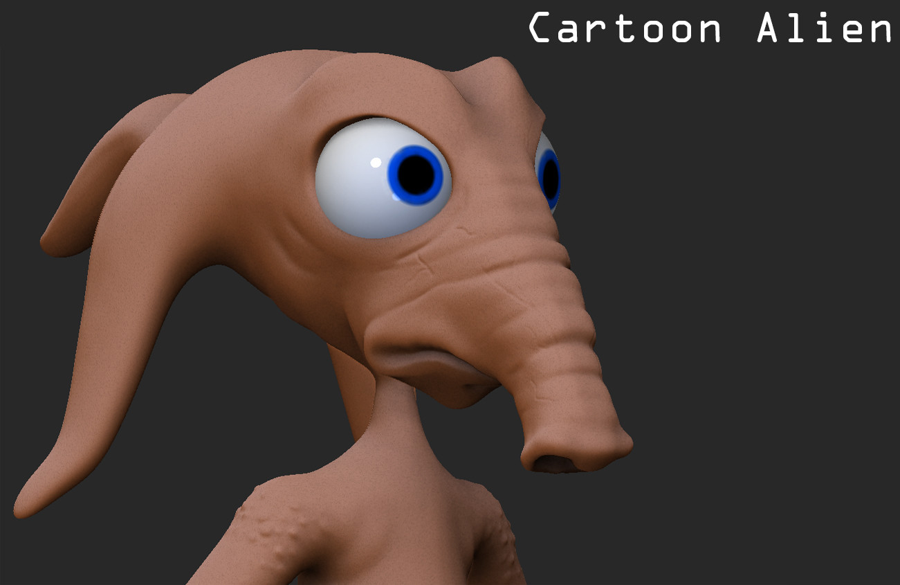 Artstation Cartoon Alien David Branch