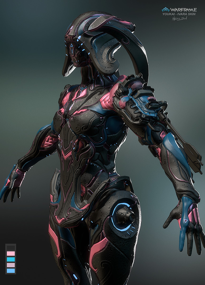 Artstation Warframe Ivara Youkai Alessandro Sarritzu