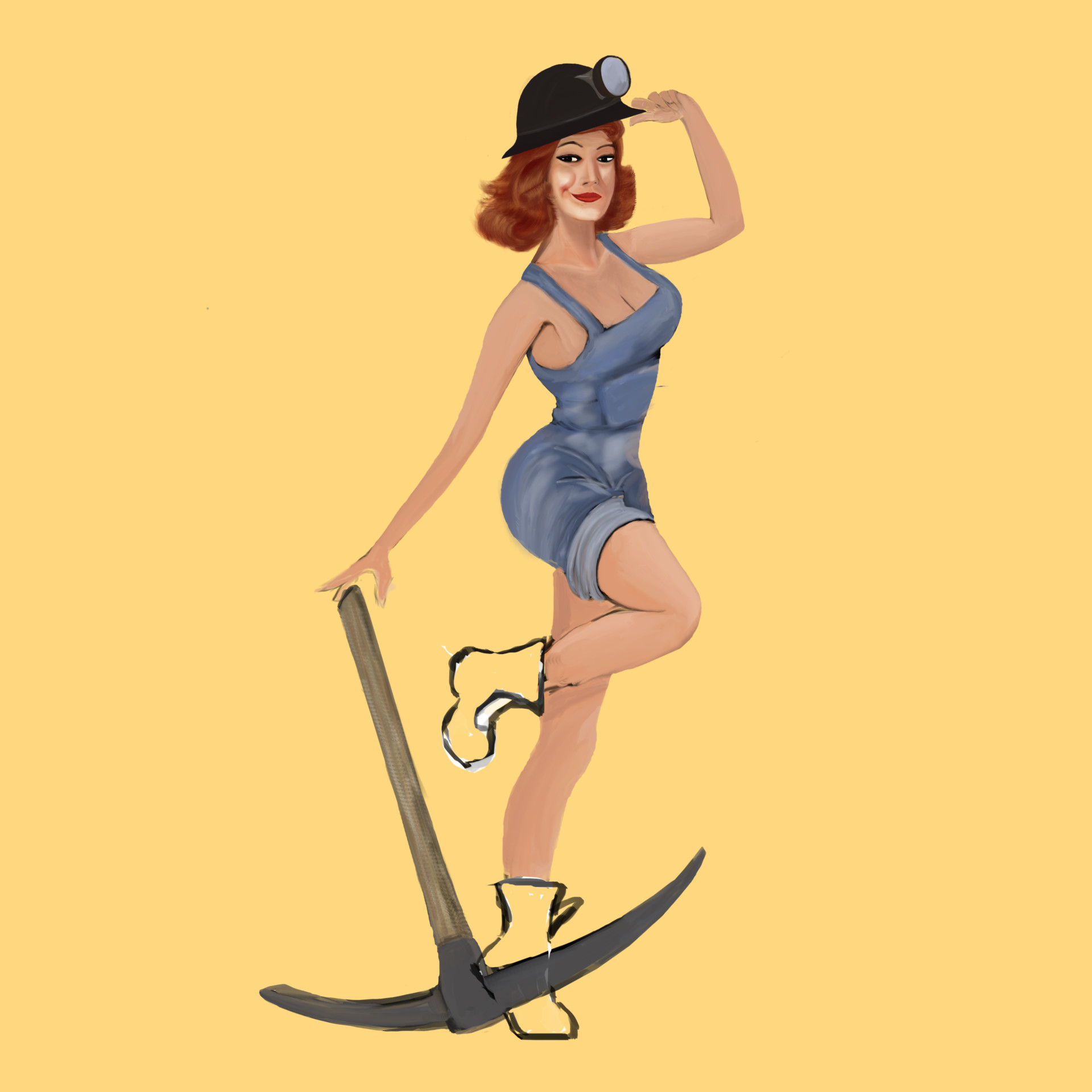 Artstation Miner Pin Up Girl Frederick Houlder Popular miner cartoon of good quality and at affordable prices you can buy on aliexpress. miner pin up girl frederick houlder