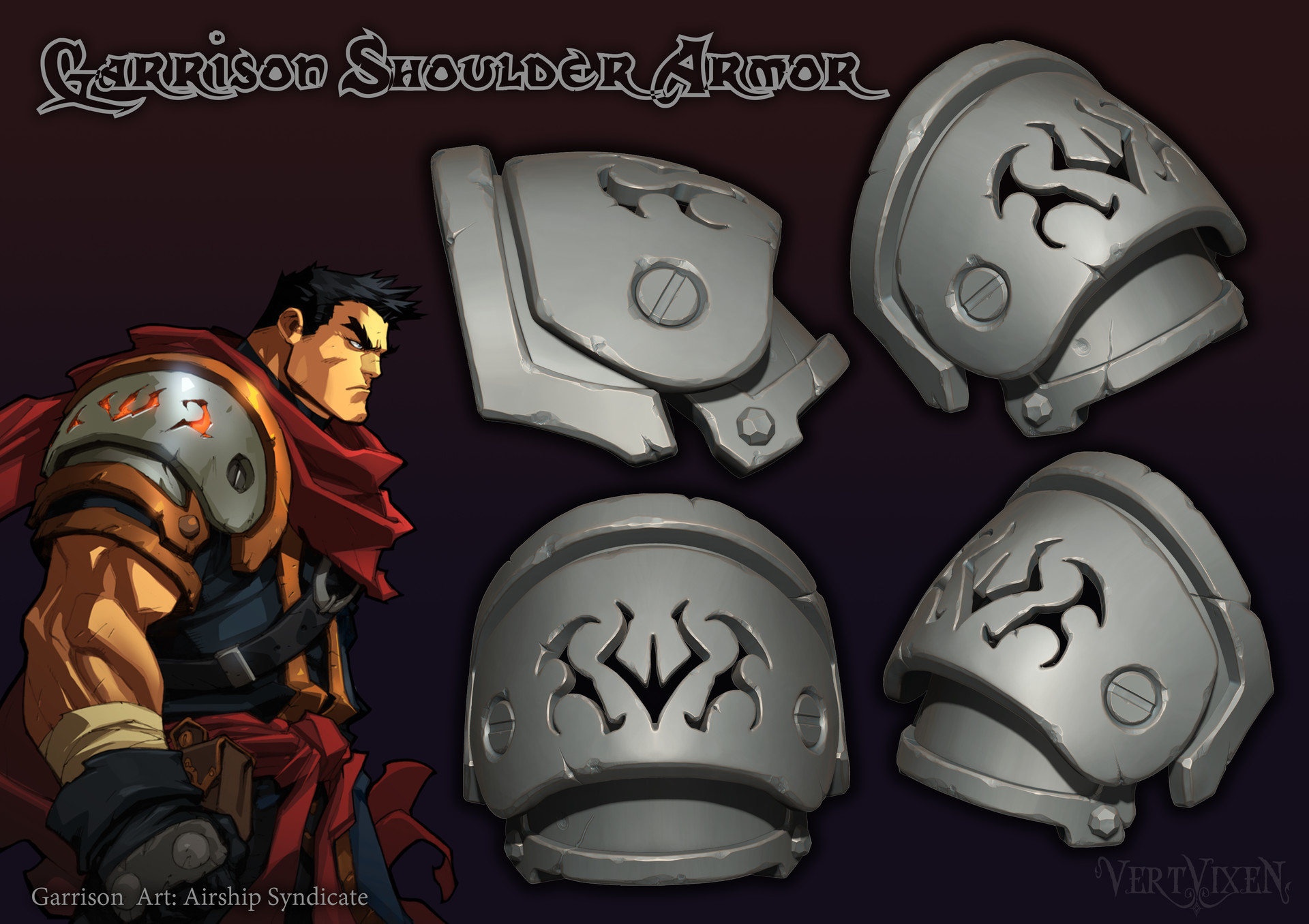 Artstation Battle Chasers Garrison Armor Sculpts For Print