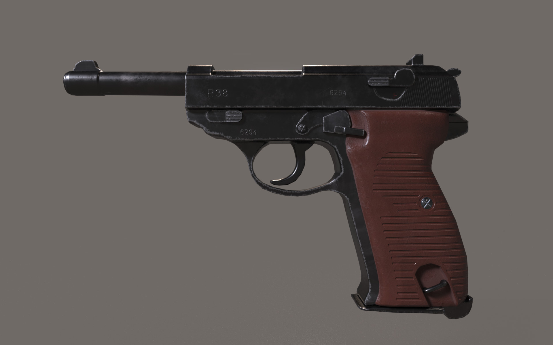 Artstation Walther P38 Theo Clarke