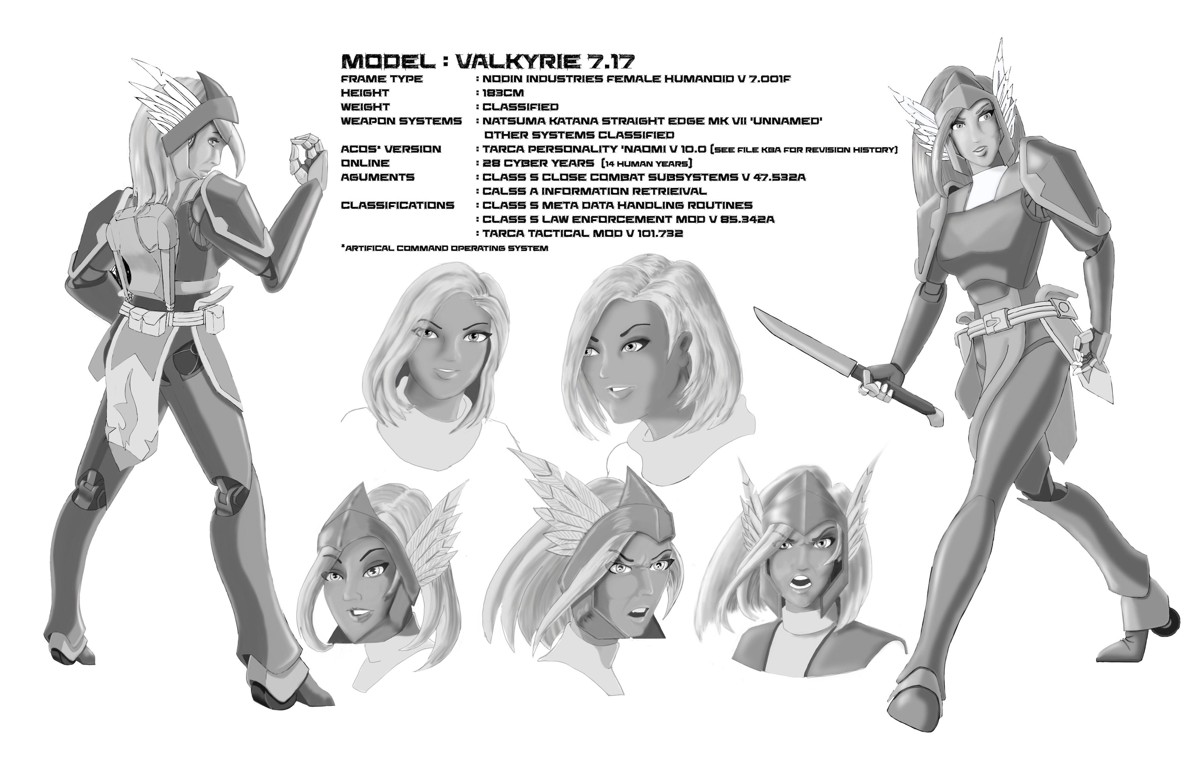 Kenneth Payne - Valkyrie Naomi Character sheet