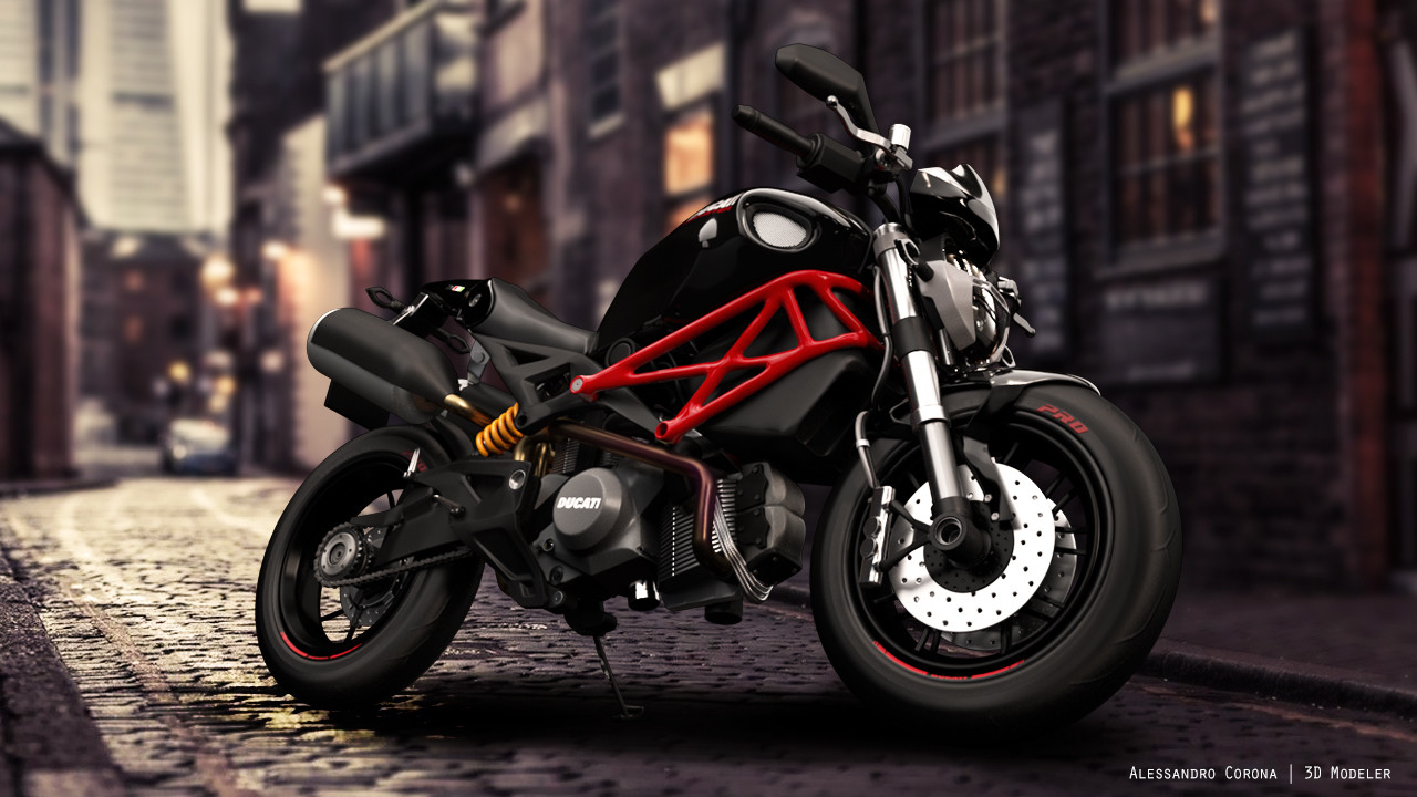 Ducati monster outlet black on black