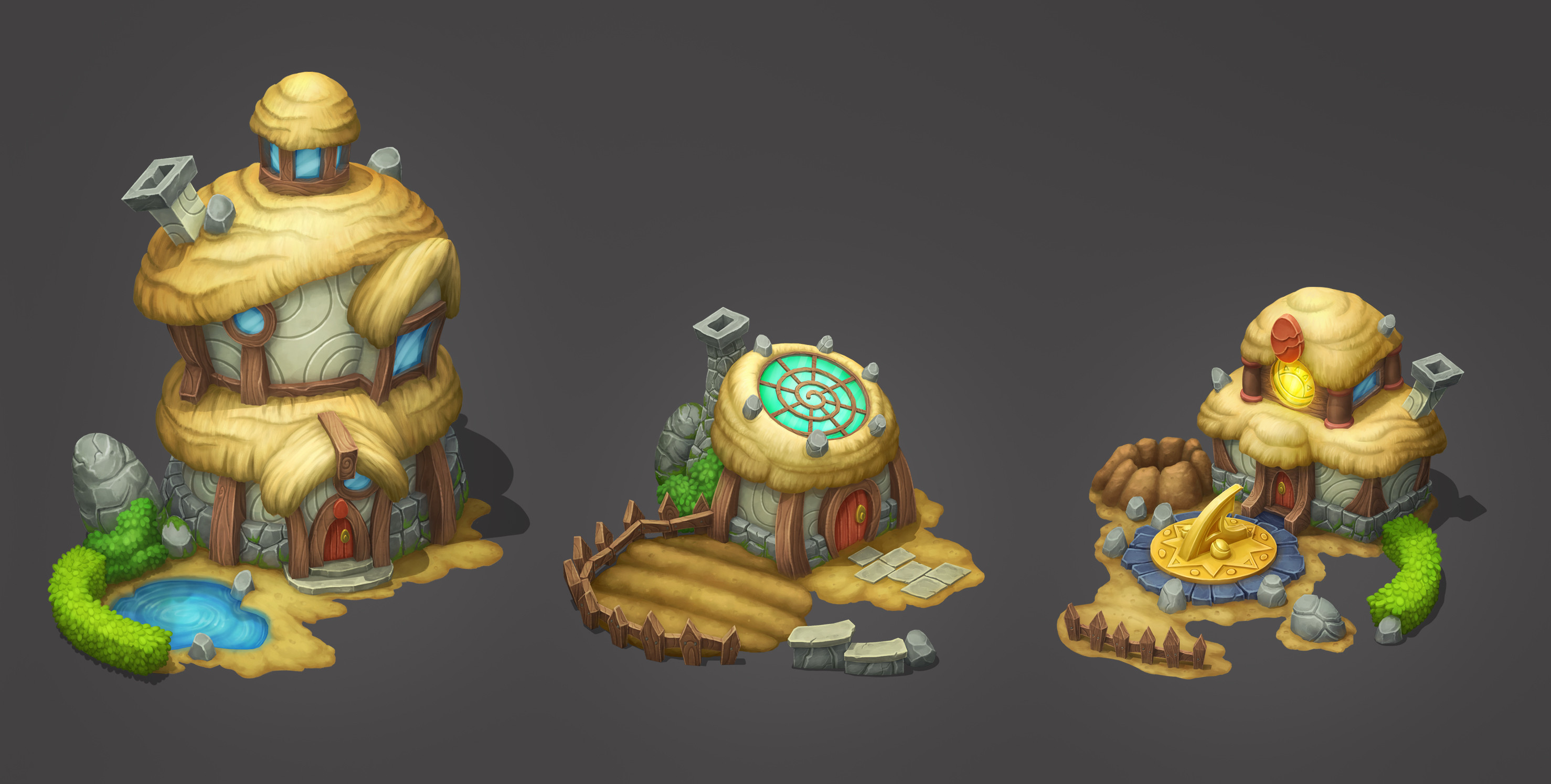 Buildings I personally created for the Easter Event