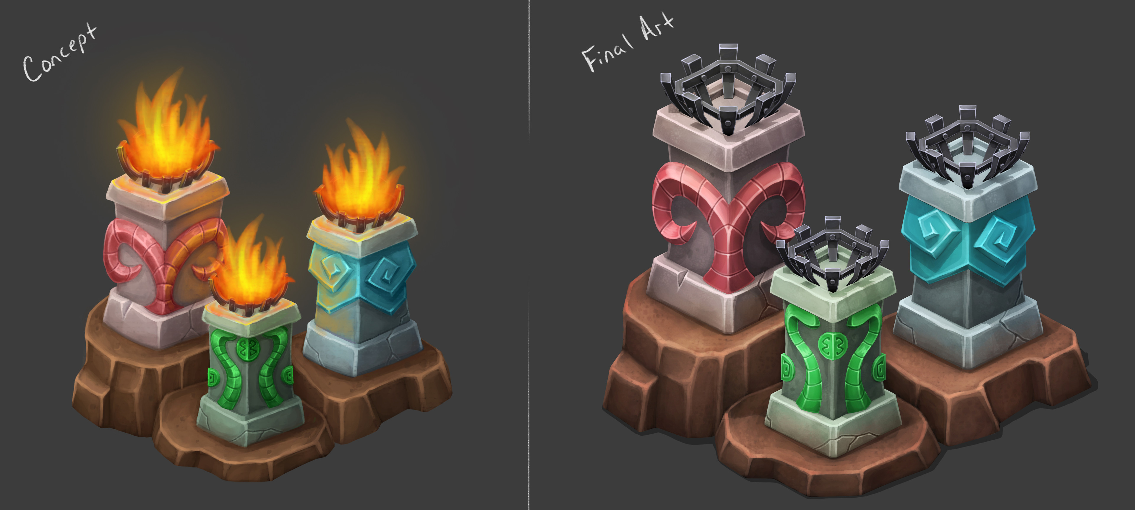 I was mostly responsible for creating the final art, but for this one I actually created the concept as well. 