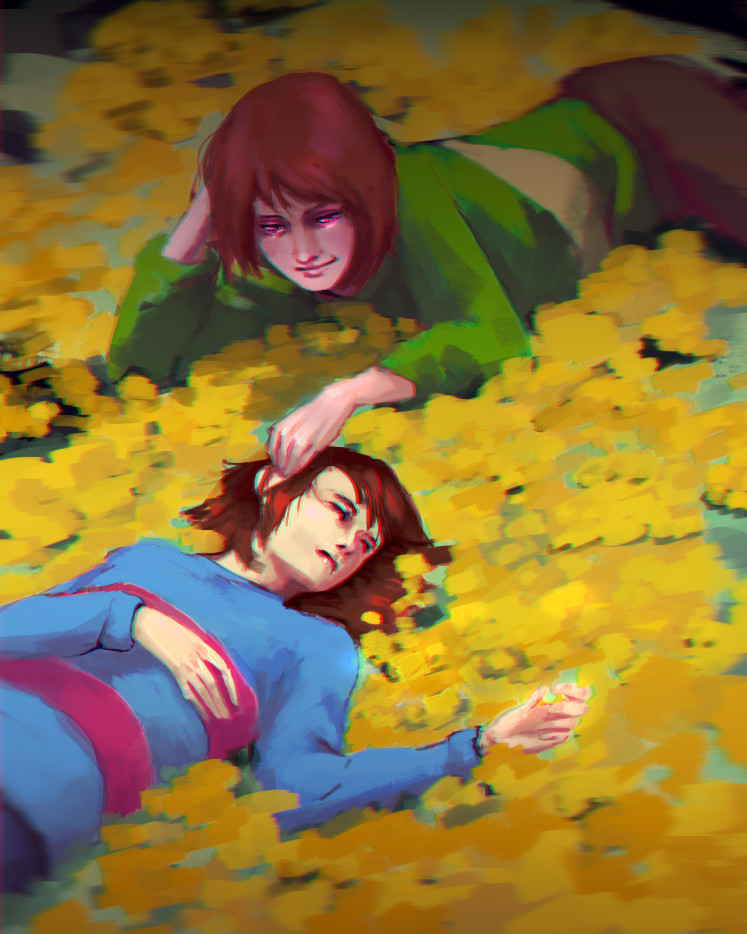 Artstation Chara And Frisk Mrtn Tw Artstation Chara And Frisk Mrtn Tw