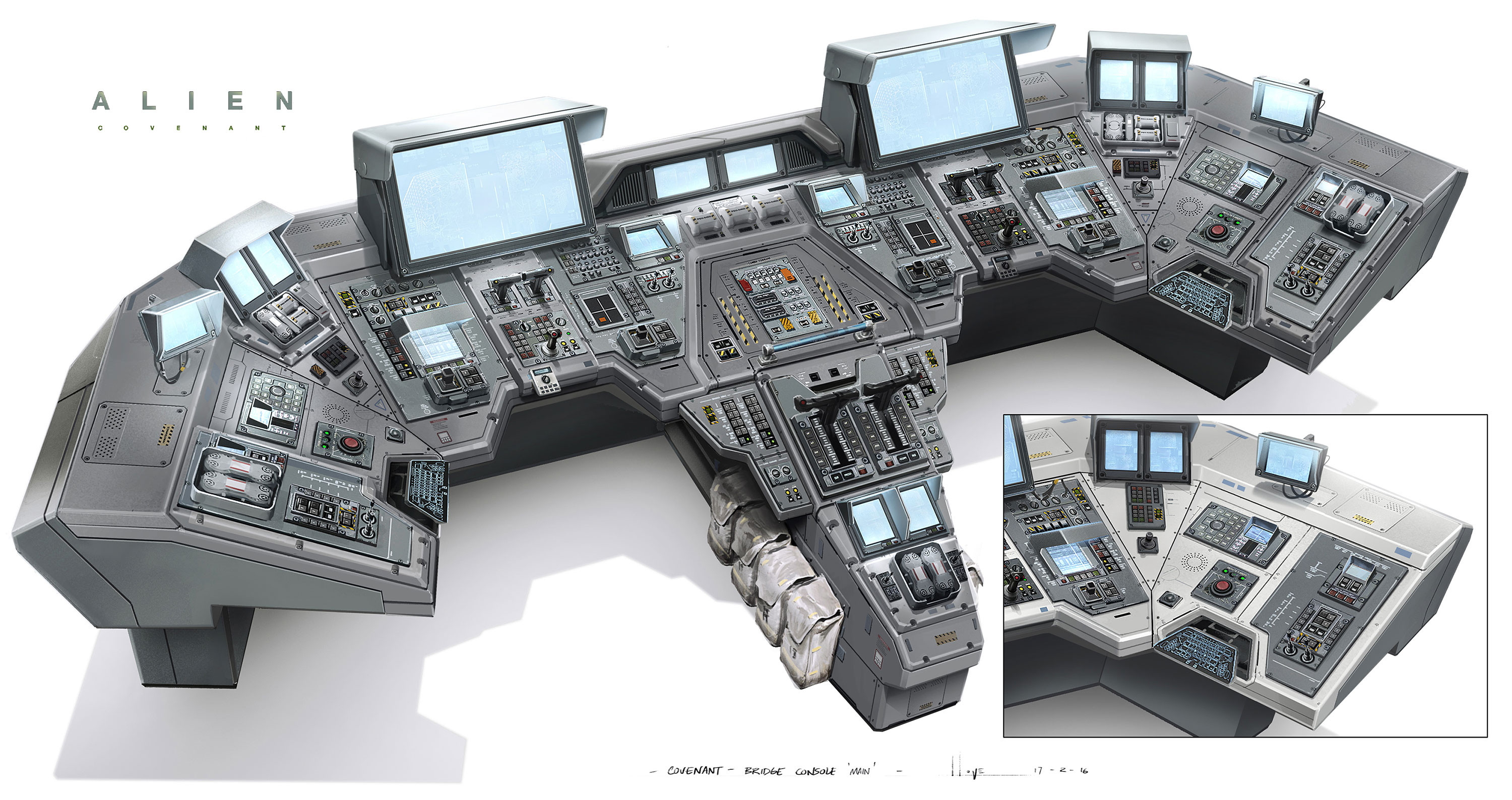 Sci Fi панель управления космического корабля