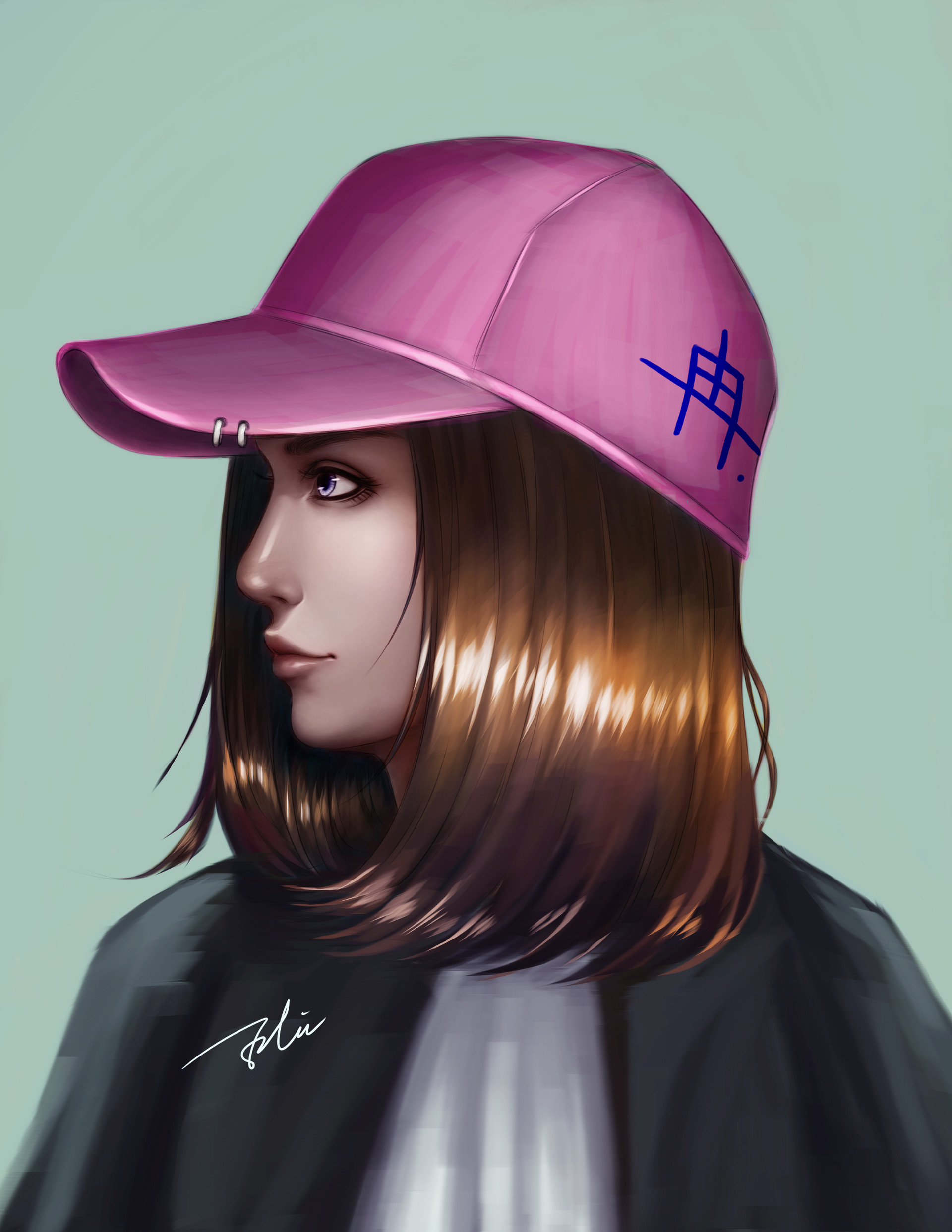 Tingzuo Liu Short Hair Girl Ran