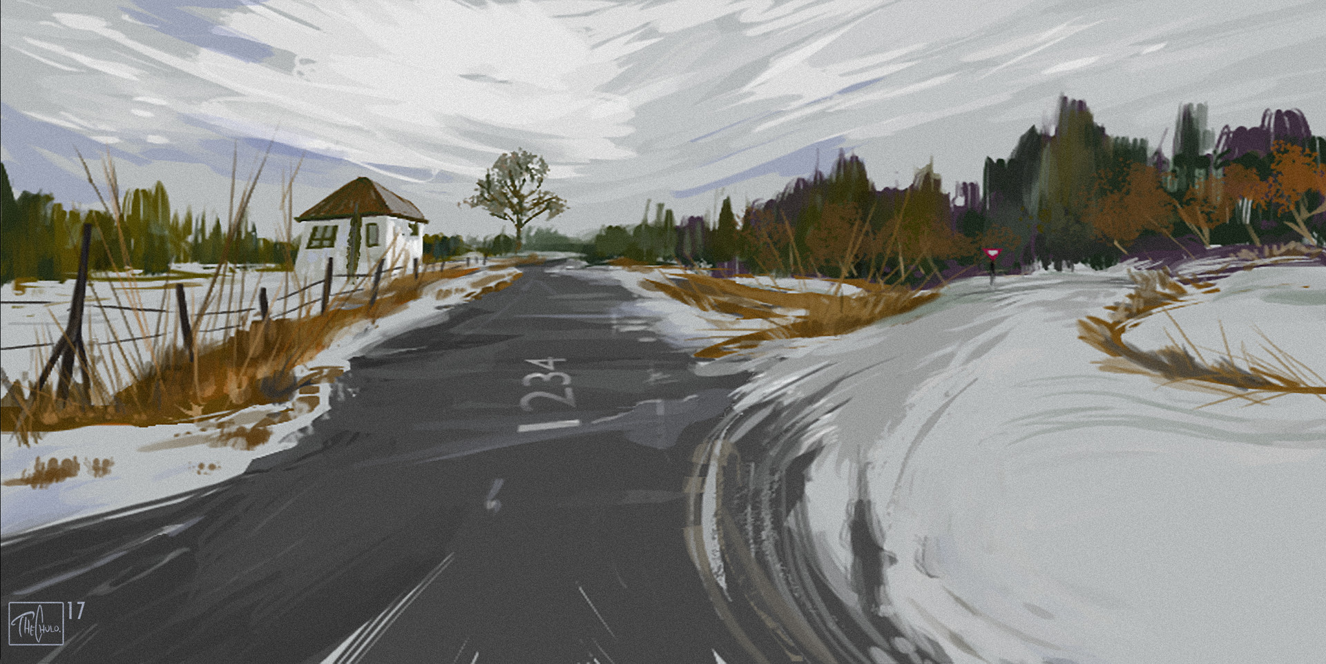 Artstation Snow Outside My Home Jose Gomez