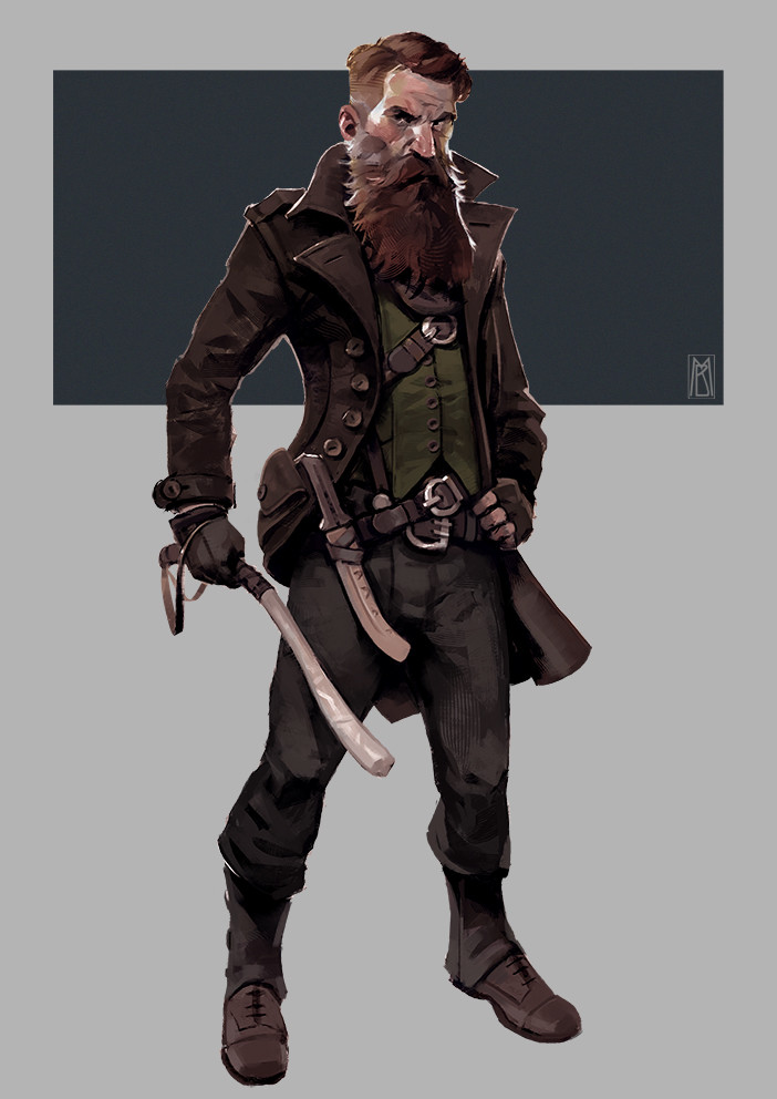 Hipster Trapper - character for unannounced project.
