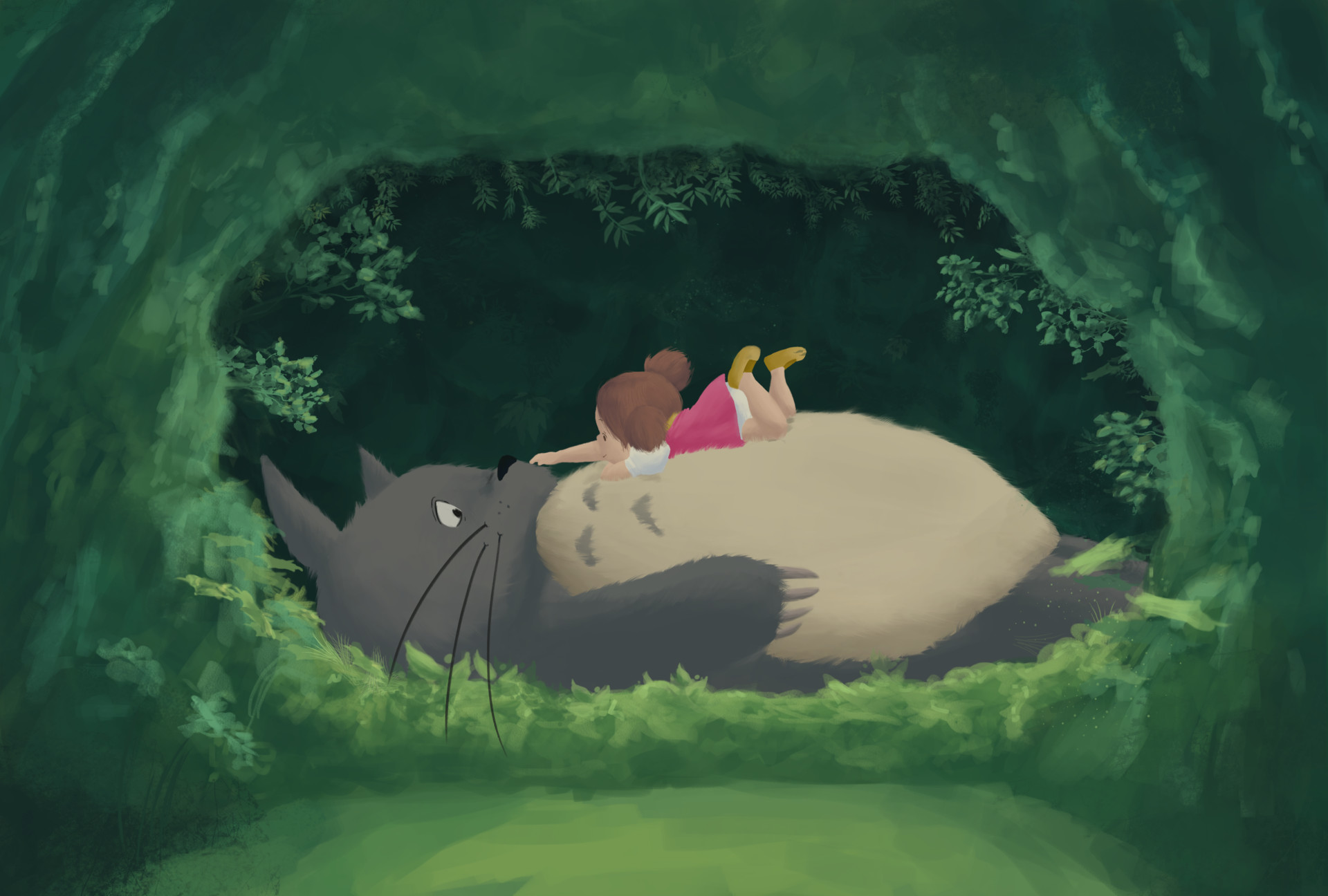 Totoro sleeping hotsell