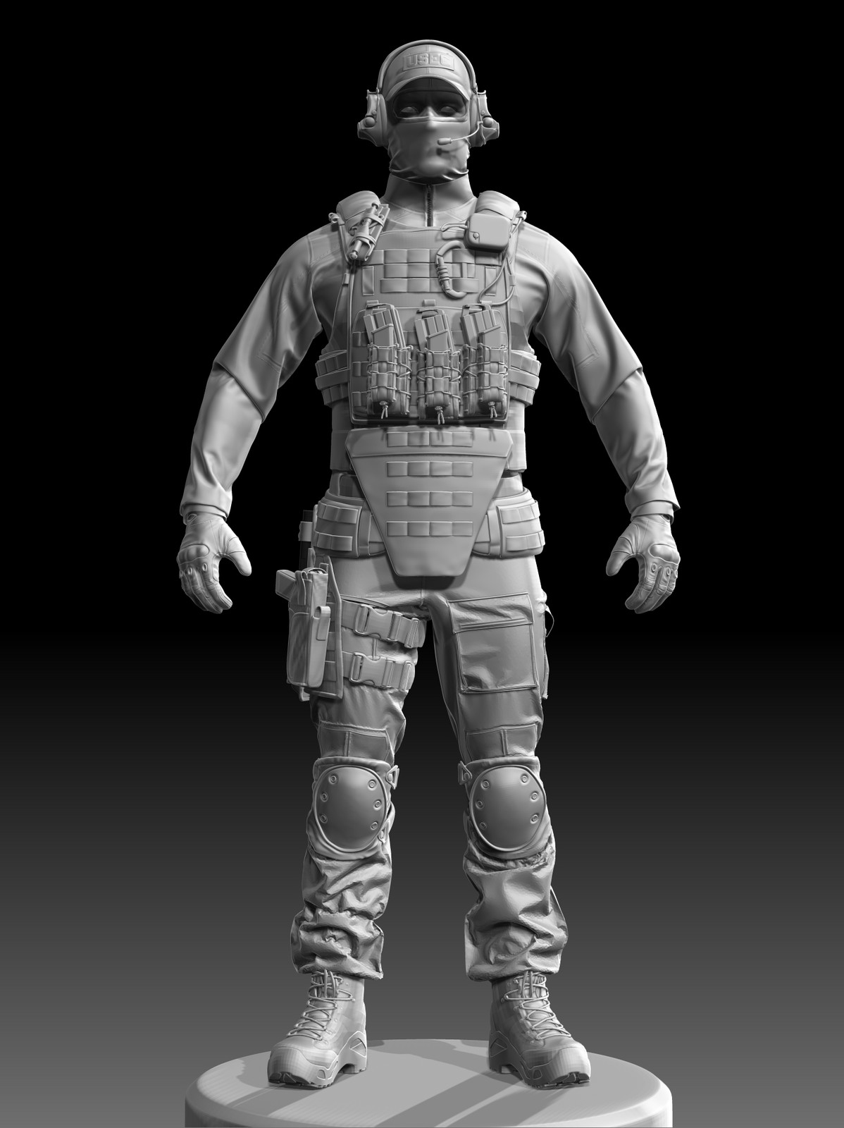 Elena Balareva Escape From Tarkov. Usec. Cloth sculpting. Texturing