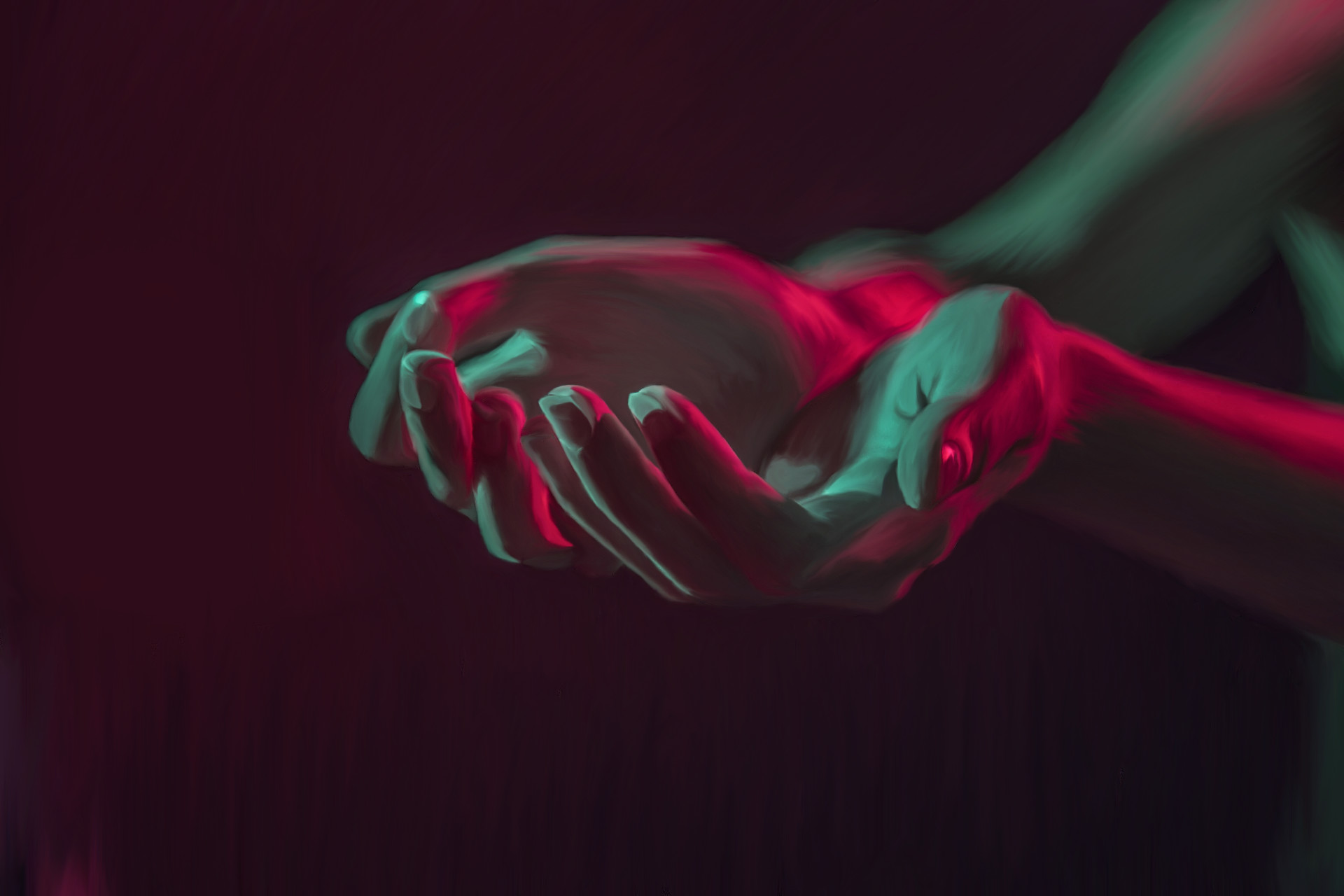 ArtStation - Neon Hands