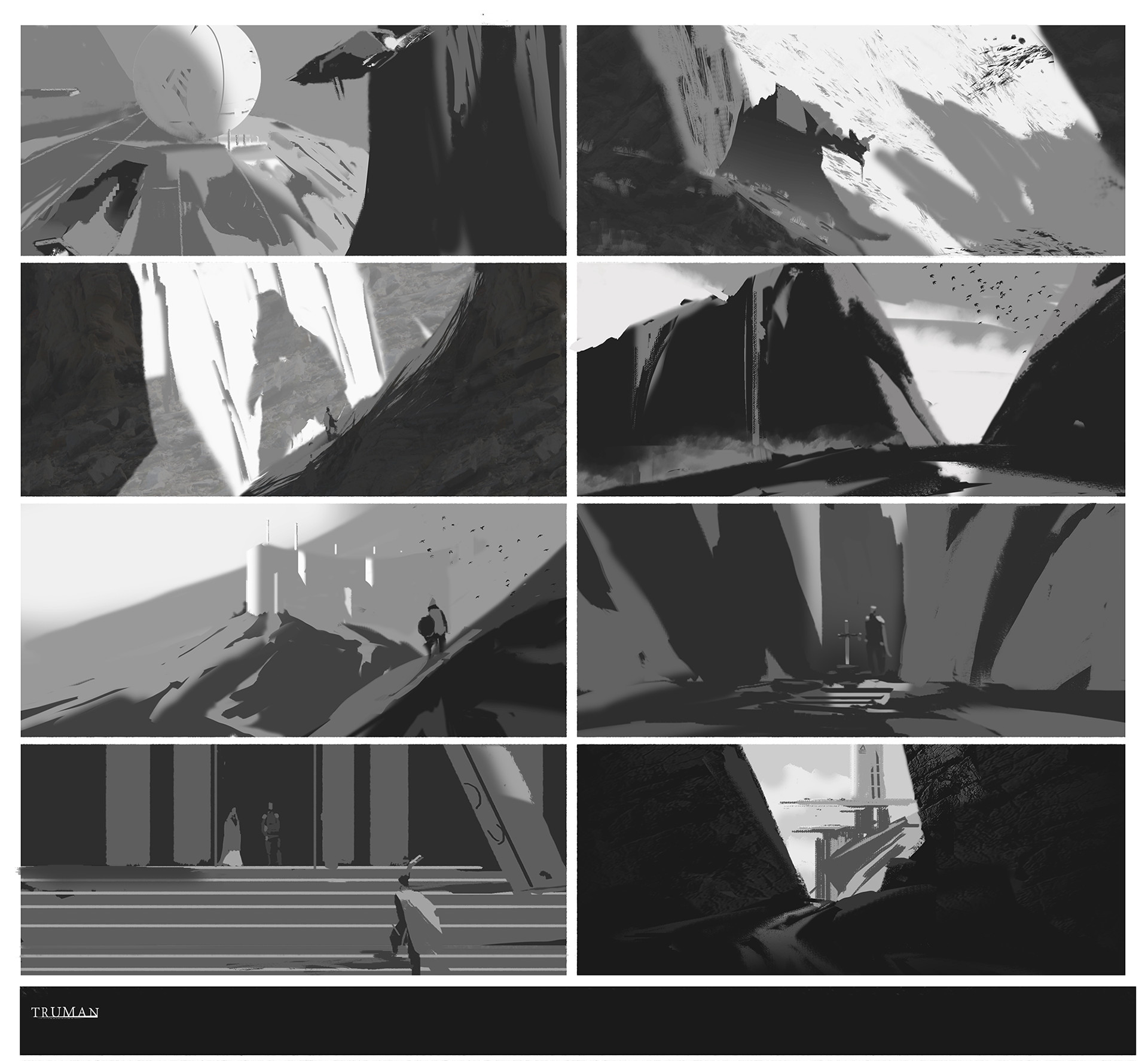 figure composition sketches