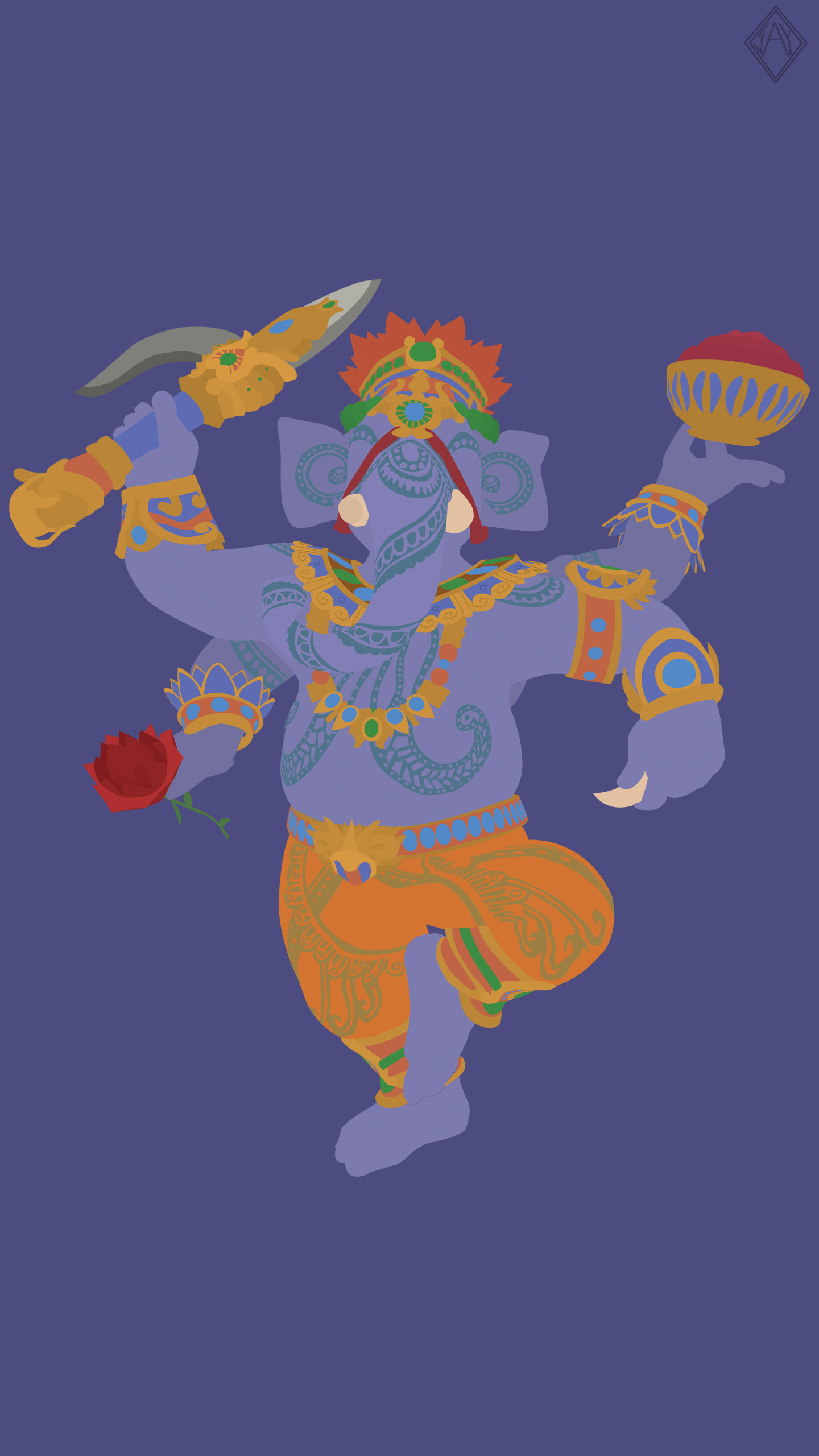 Artstation Smite Ganesha Minimalist Wallpaper Jay R