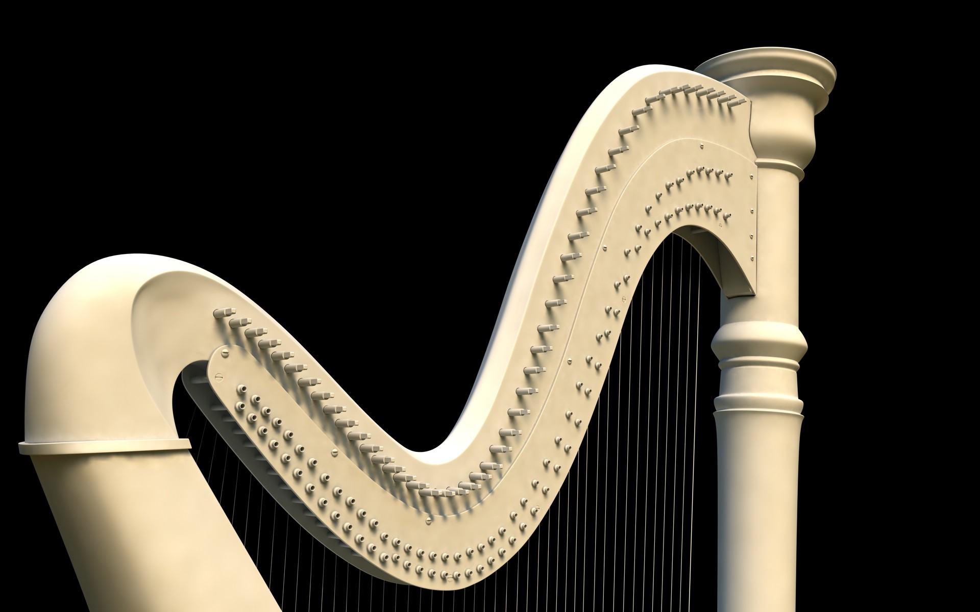 ArtStation modeling Harp