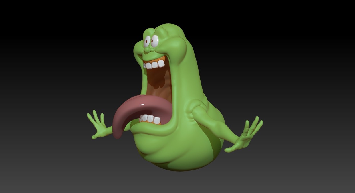 Slimer from The real Ghostbusters.
