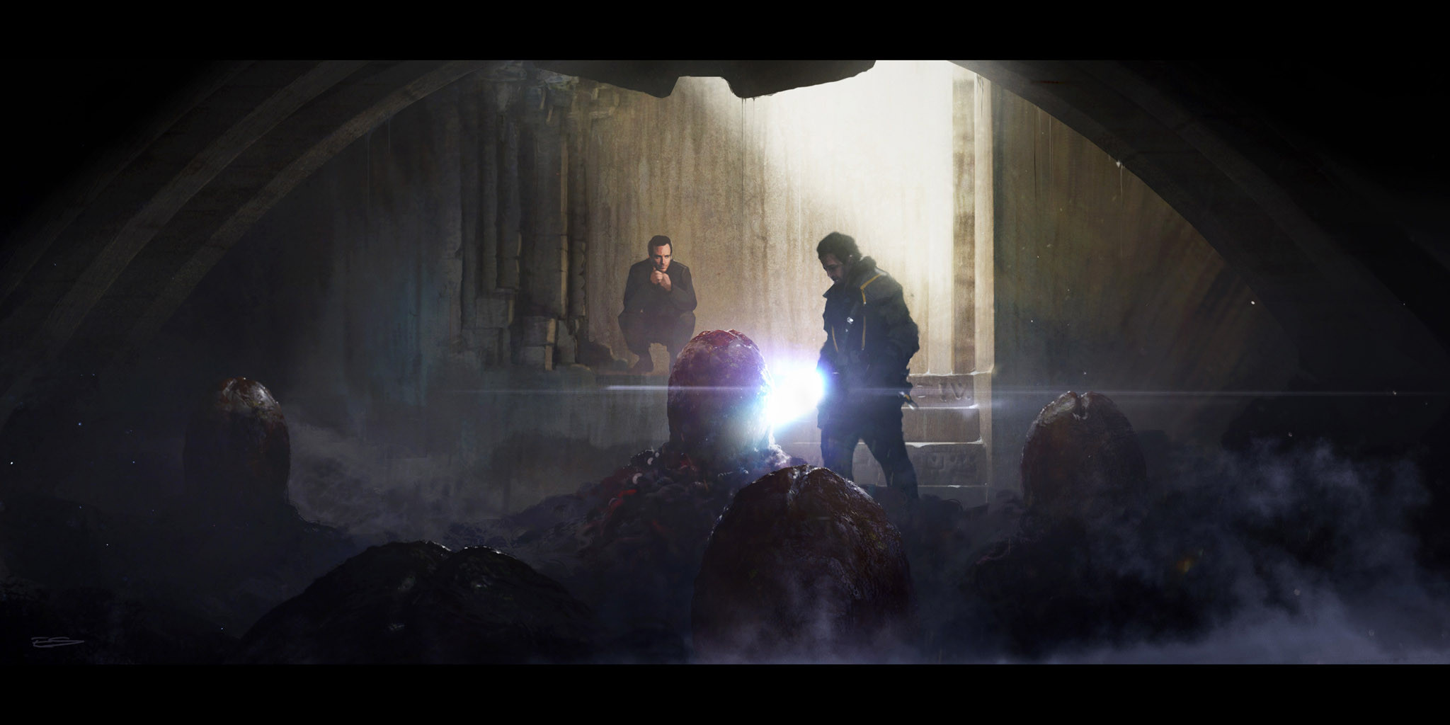 Ev Shipard Entertainment Art Alien Covenant Egg Room