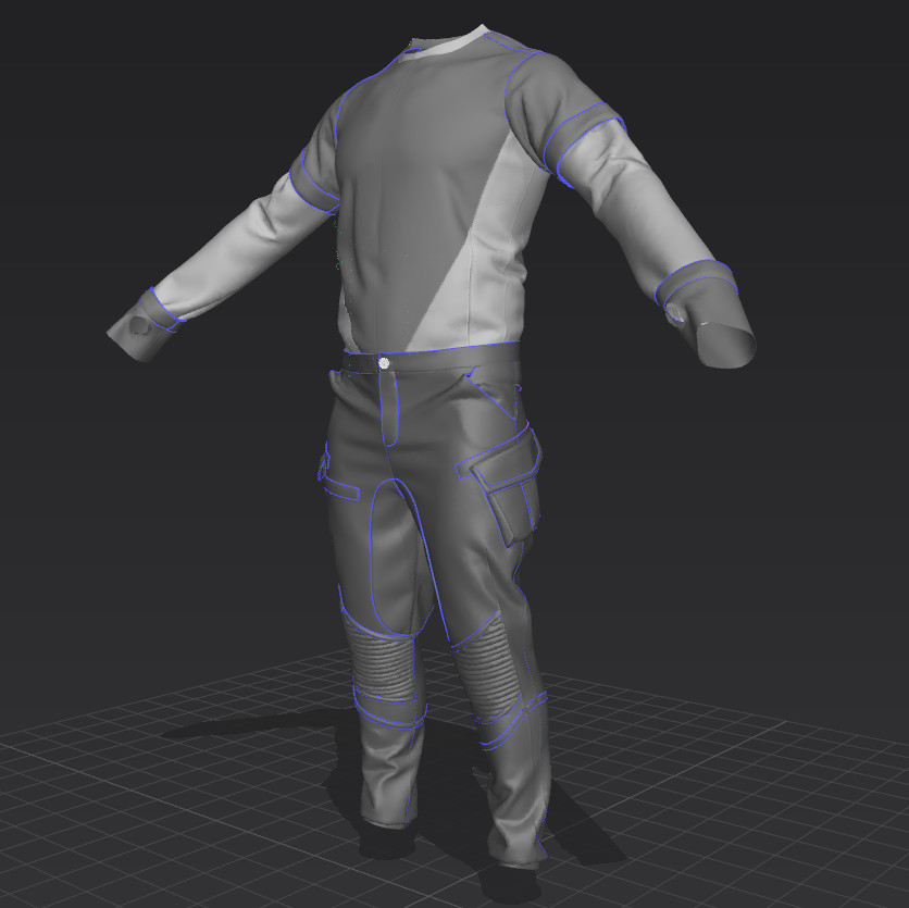 Nadia El Mokhtari - Cloth creation: Marvelous Designer