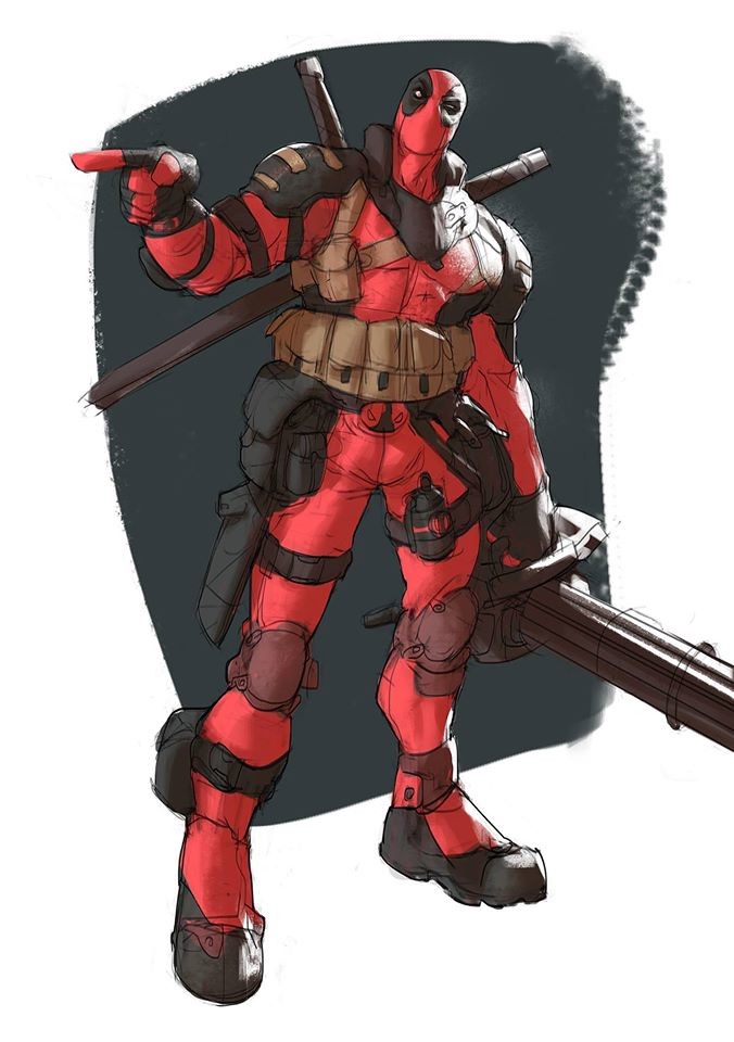 ArtStation - Deadpool + speed drawing vid
