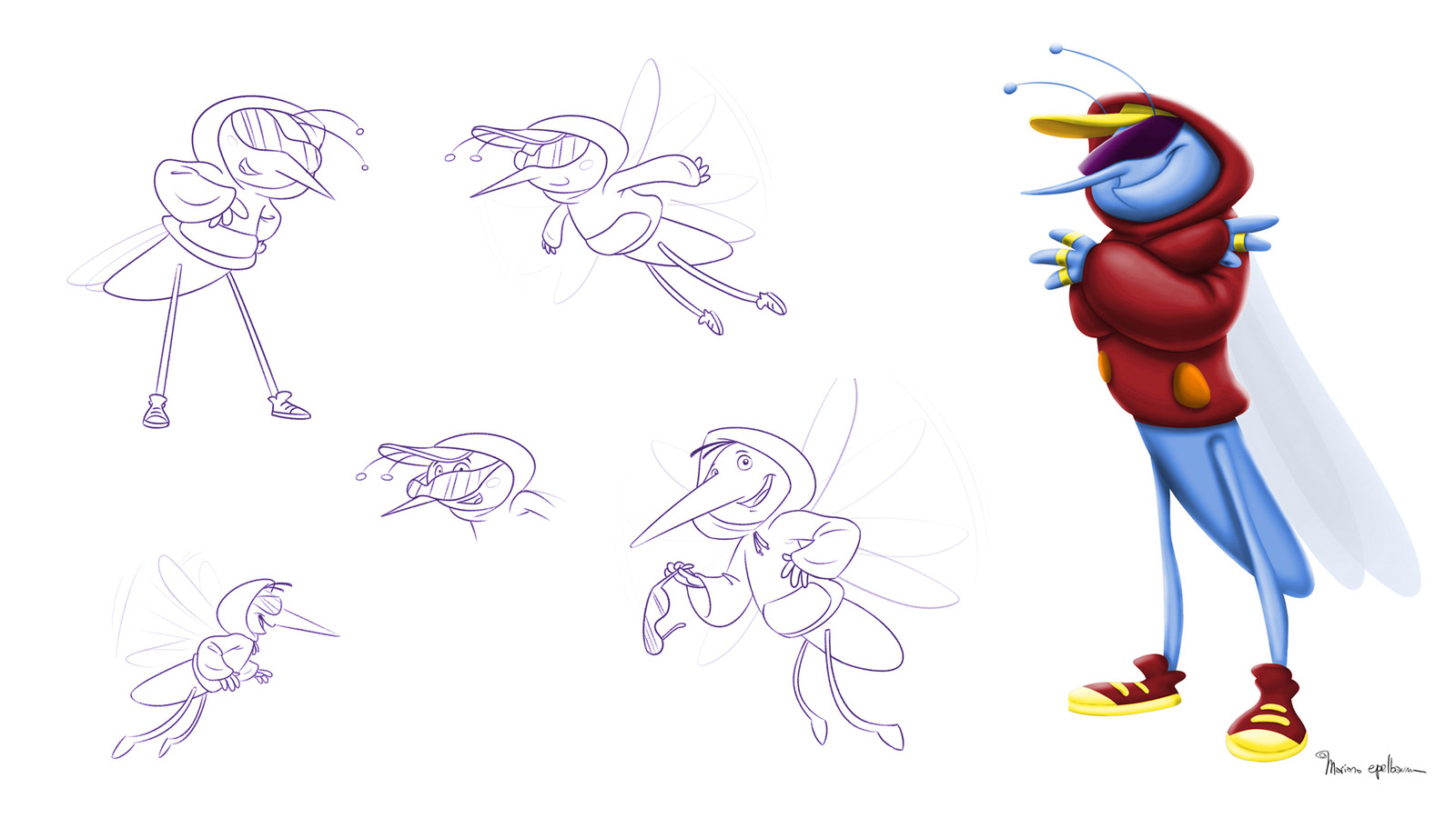 Character design for 3D animation.
	Disney: Playground: Mosquito
https://www.youtube.com/watch?v=H5LfTIMoGks
