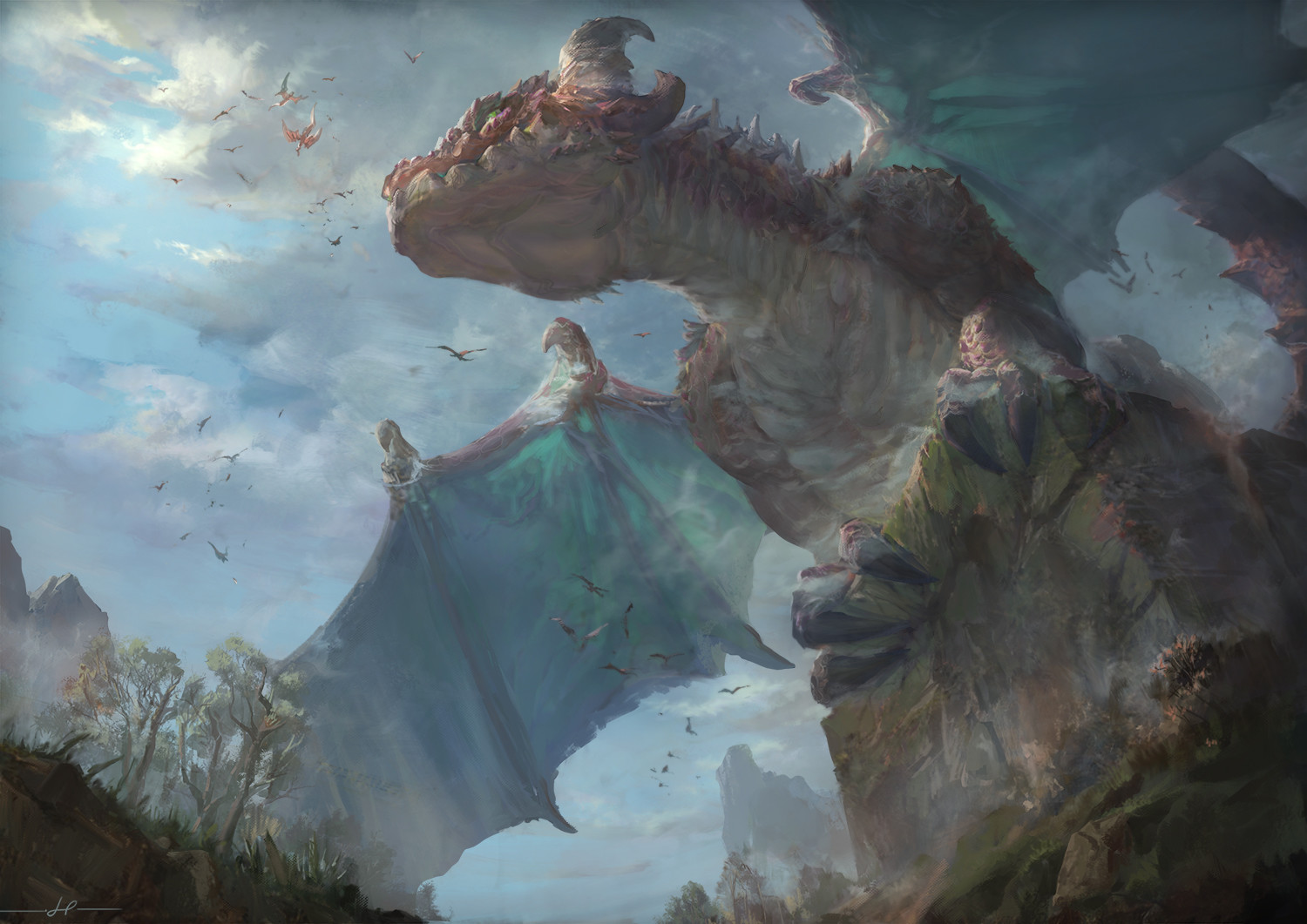 Dragon lp. Китайский художник ARTSTATION