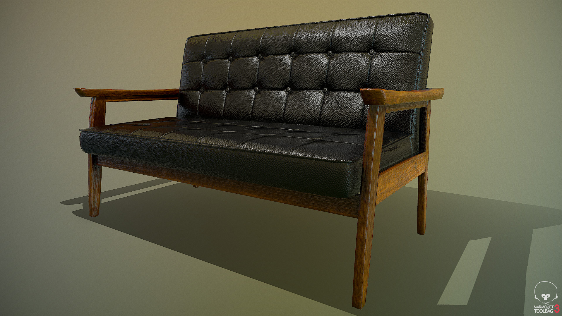 Artstation Stratham Faux Leather Mid Century Modern Furniture