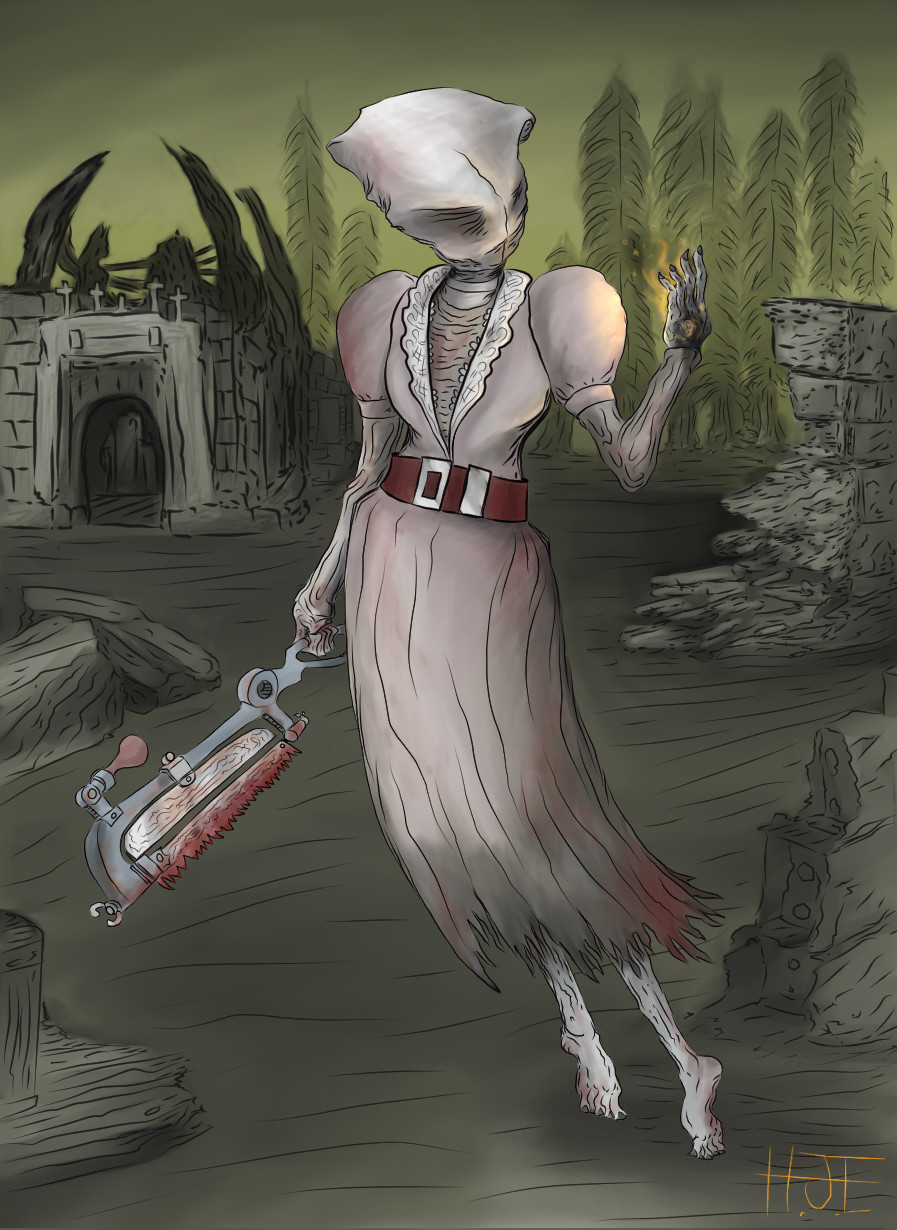 ArtStation Dead by Daylight The Nurse