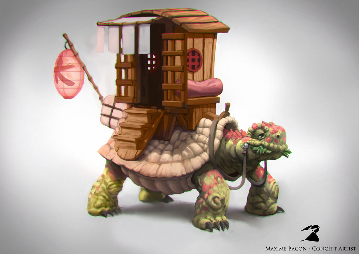 ArtStation - Concept for Kong-Fu Kid - Turtle Transport