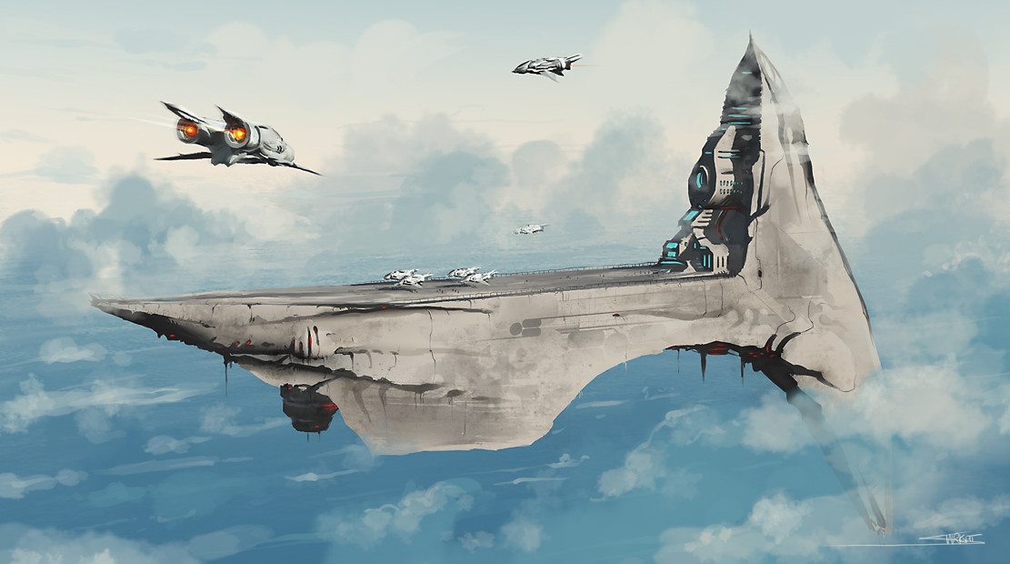 Artstation Hover Carrier Simon Wright