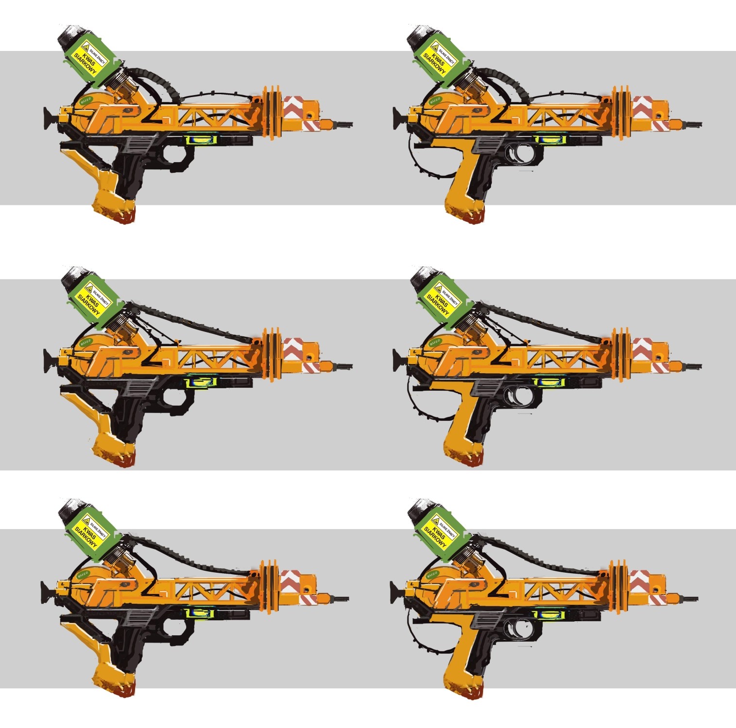 ArtStation Acid weapon inspired by a crane