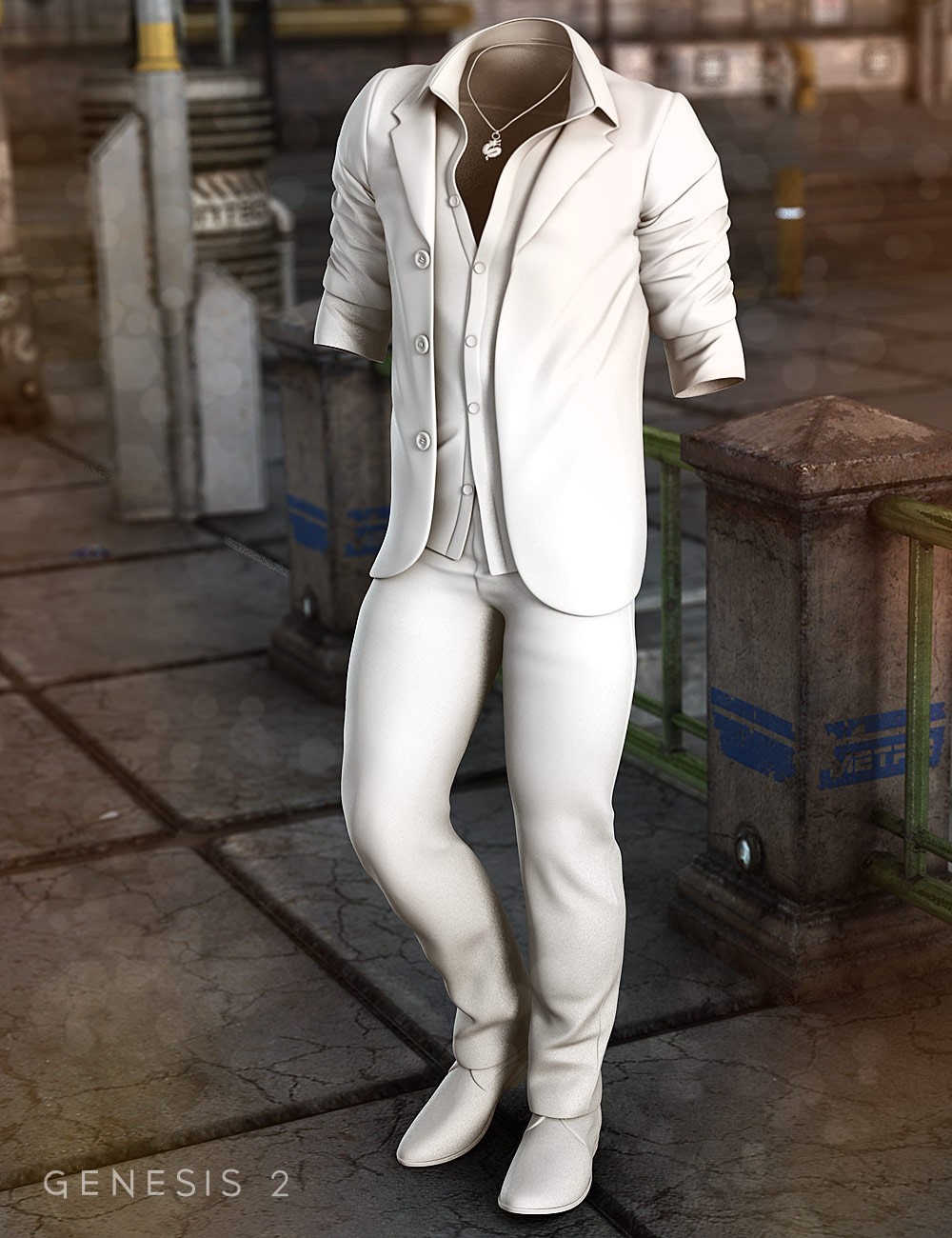 Mada de Leeuw - Yakuza Outfit for Genesis 2 Male(s)