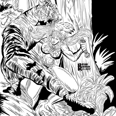 Brian robinson jungle woman 6 3 2017 tigerattack loweres