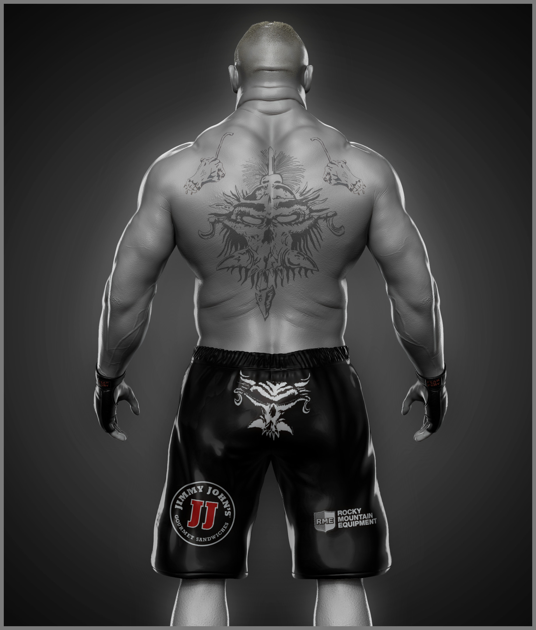 Artstation Brock Lesnar Likeness Anatomy Study Vivek Kumar