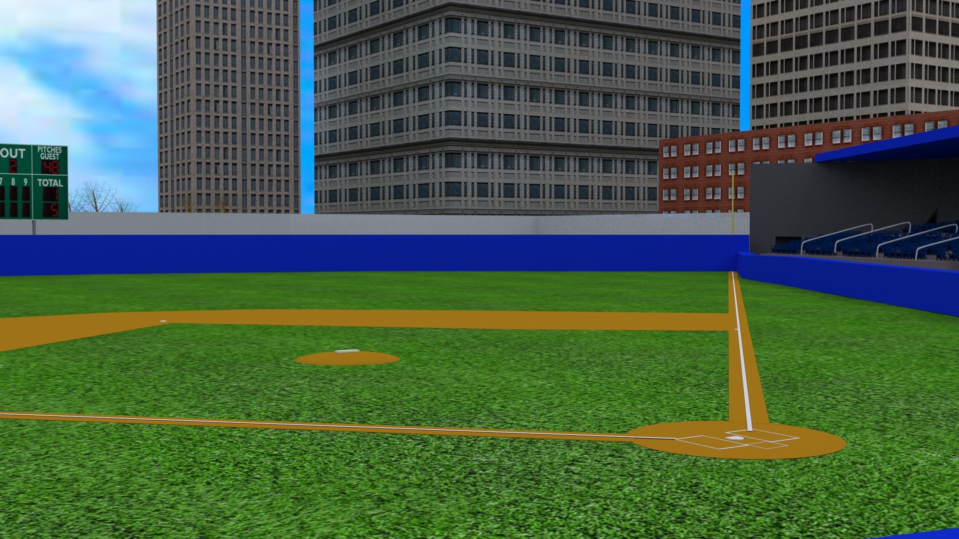 ArtStation - Baseball Stadium