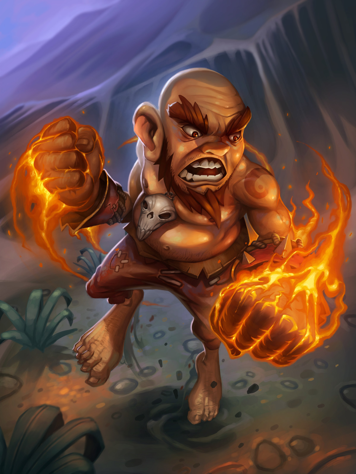 Volatile Pygmy a Hearthstone fan art.