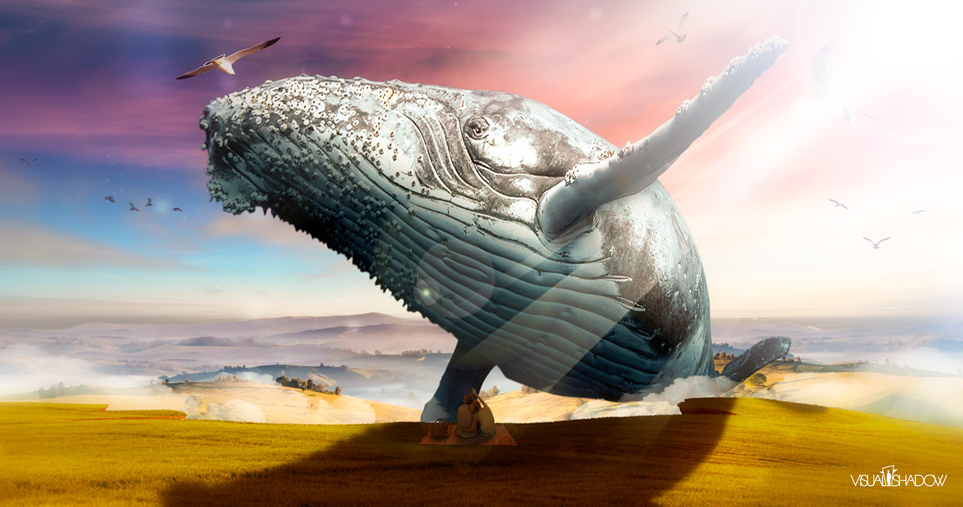 Artstation Matte Painting Blue Whale Sergio L Gomez