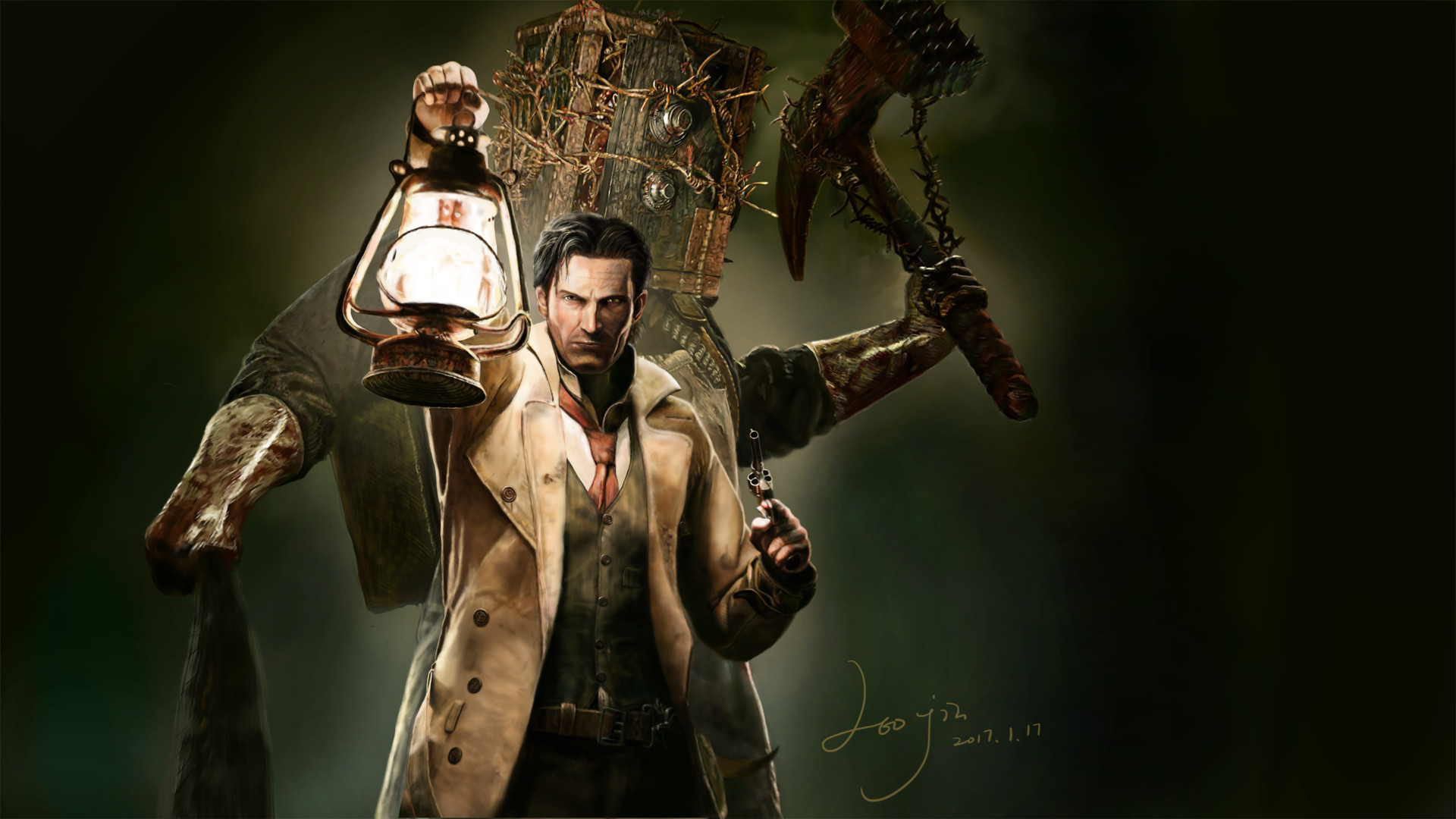 ArtStation - the evil within ,the copy