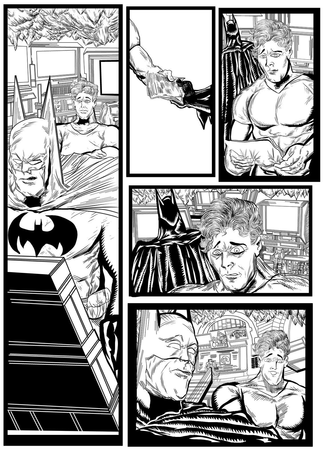 Batman and Robin sequential artwork page 3-2017 by Brian Robinson