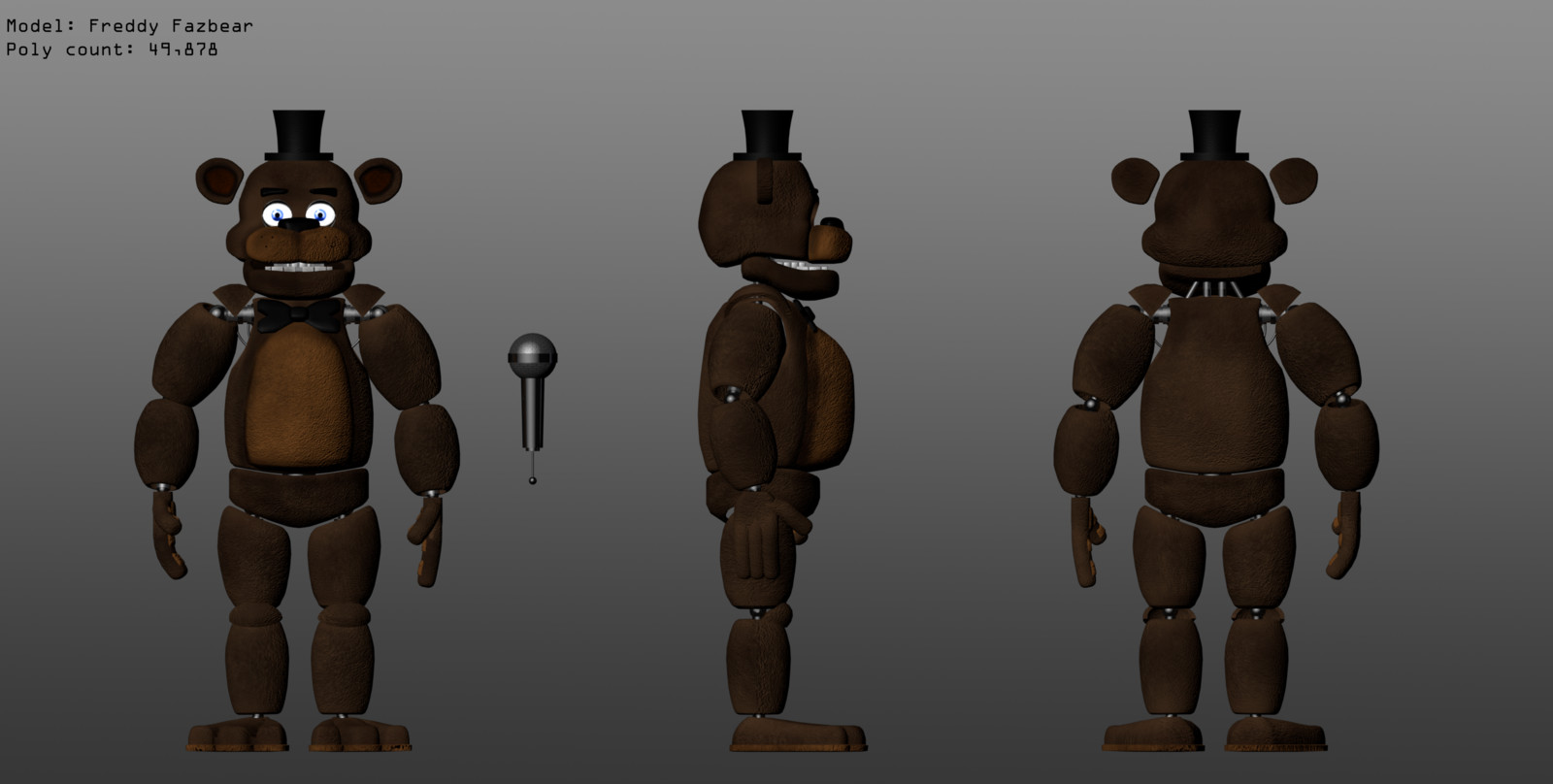 Five Nights at Freddy's Fan Made 3D Models.