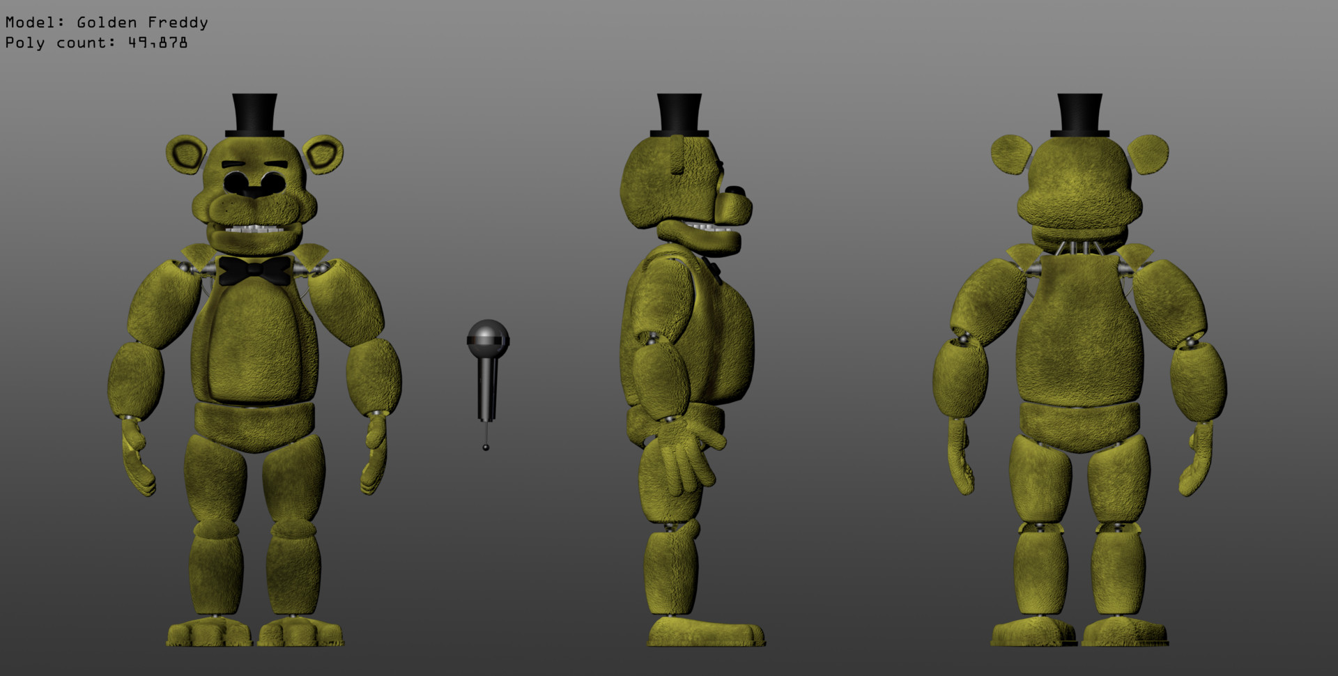Freddy Fazbear Five Nights At Freddy 3D Print Model | espacopotencial ...