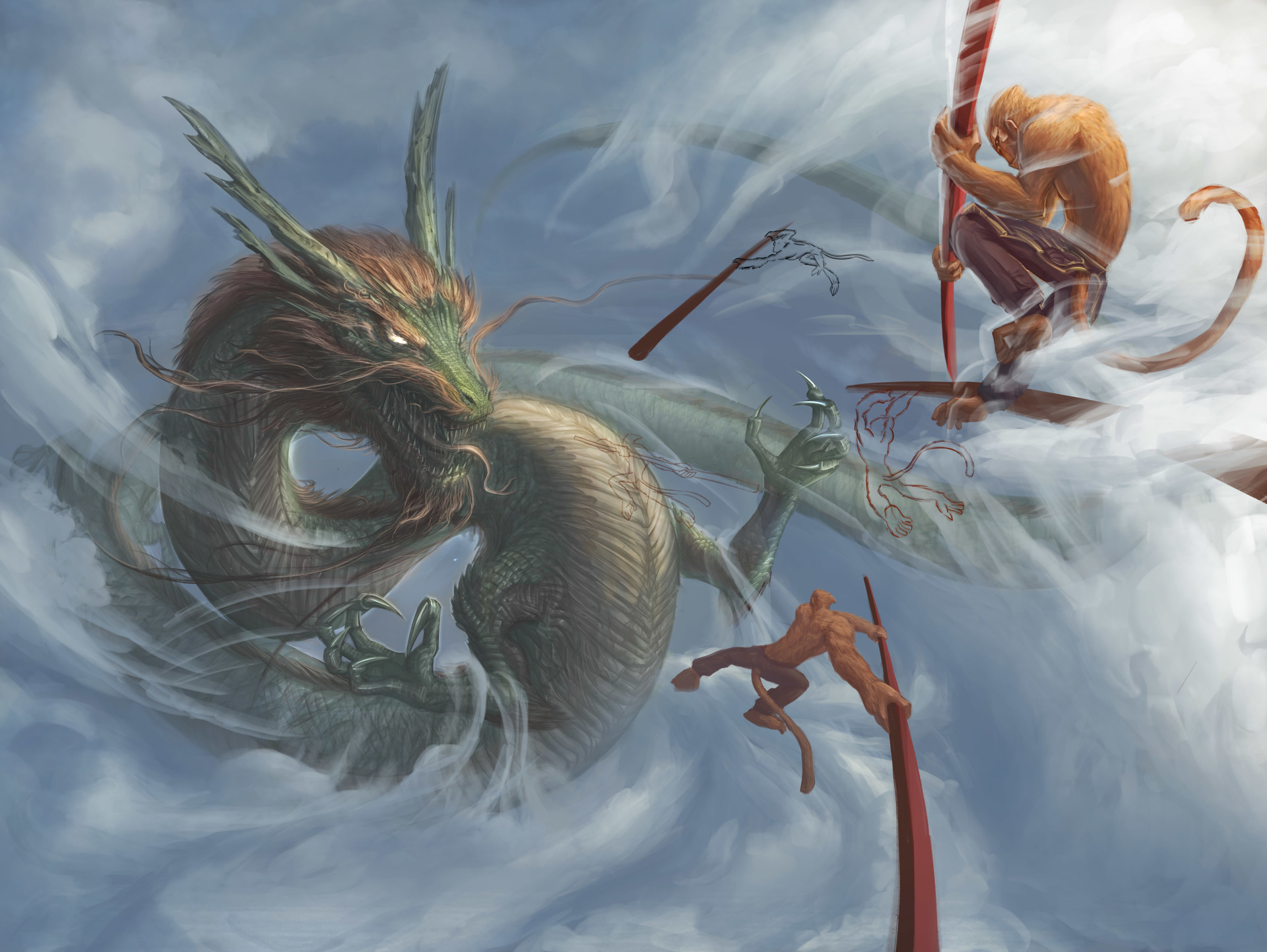 Indismatterism Monkey King v Dragon King Dawn of Heaven Destruction