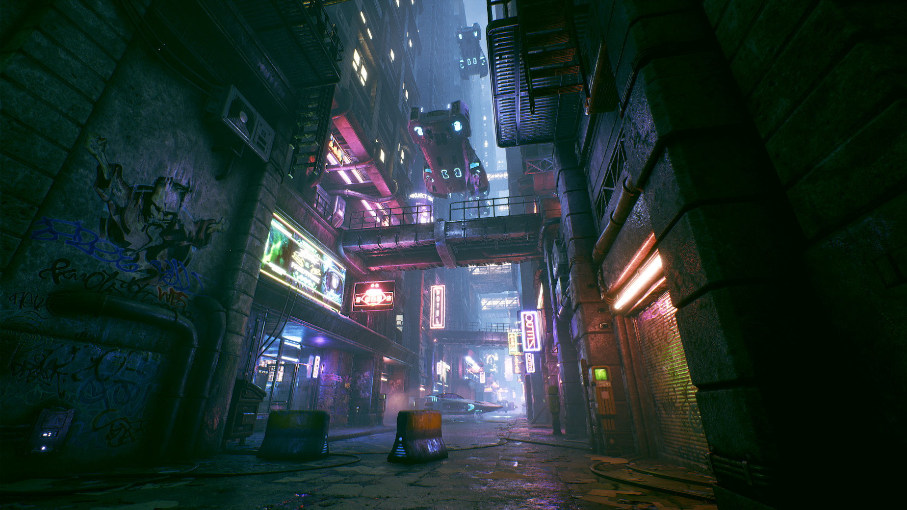 ArtStation - Cyberpunk City Alley - Unreal Engine 4 ...