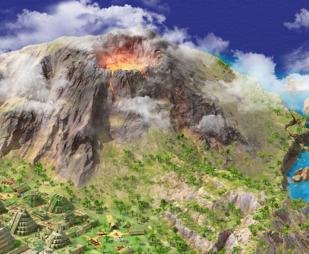 ArtStation - Volcanic island