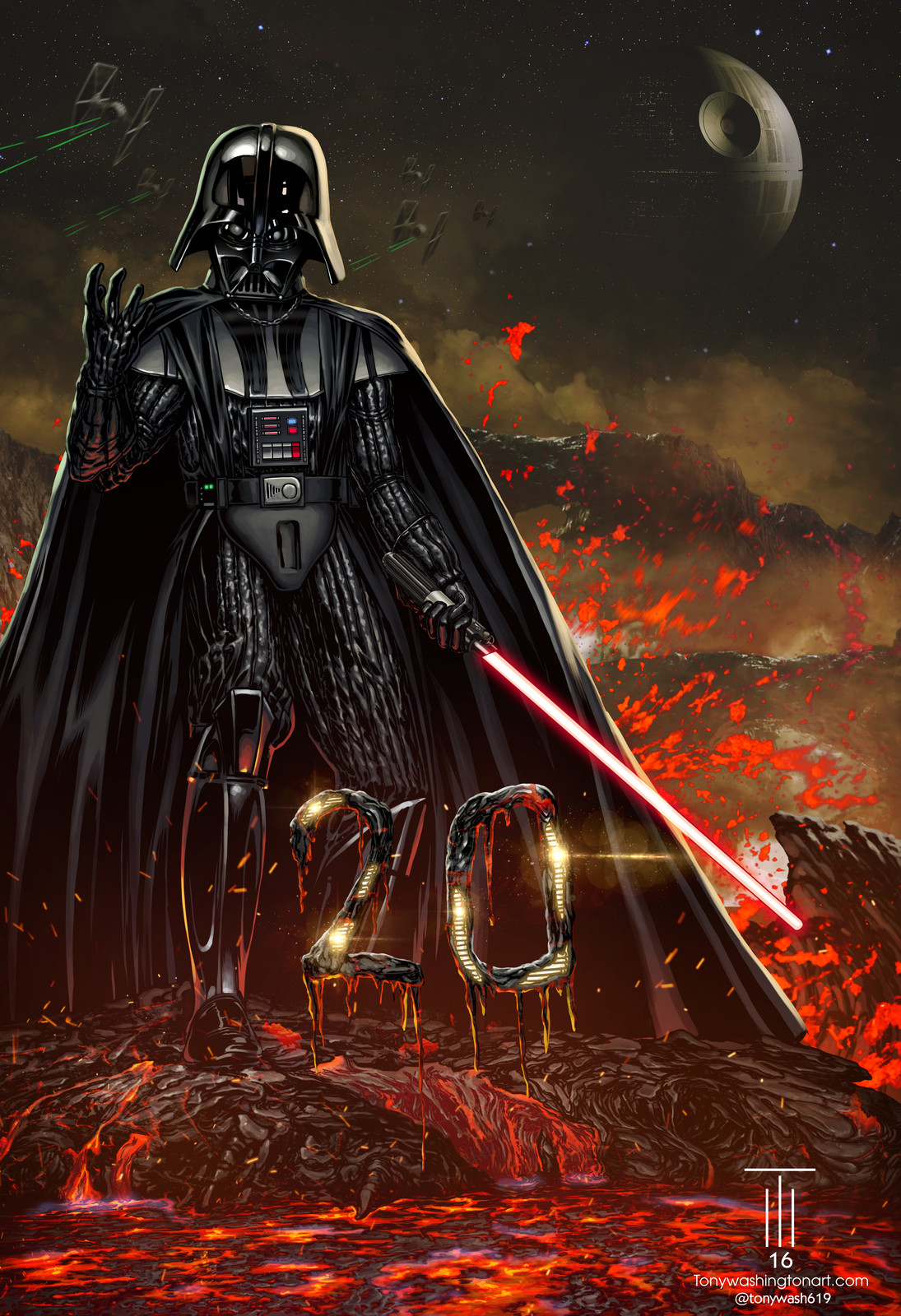 Darth Vader Commission for Dwight Lowrey (San Diego Chargers)